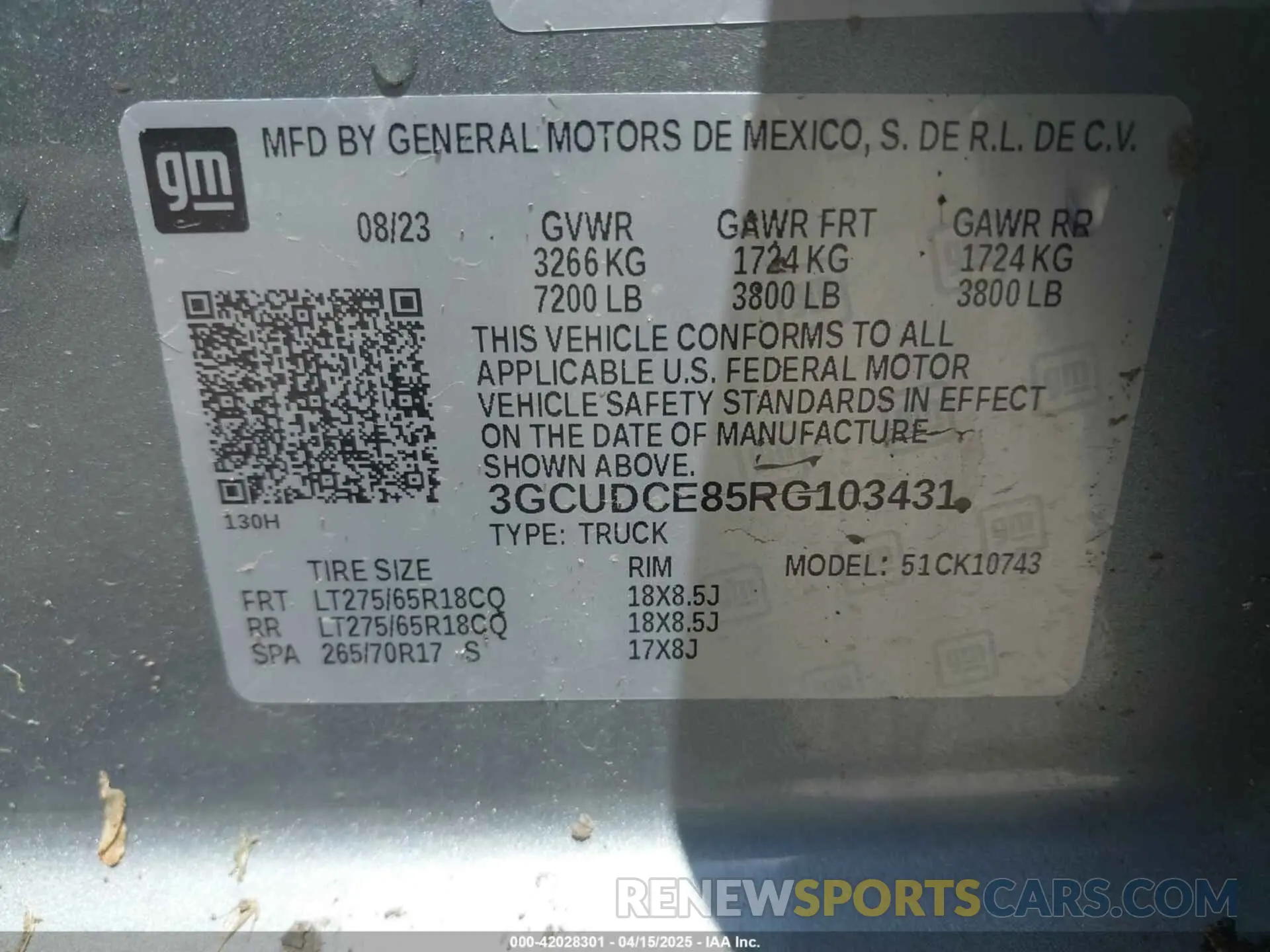 9 Photograph of a damaged car 3GCUDCE85RG103431 CHEVROLET SILVERADO 1500 2024