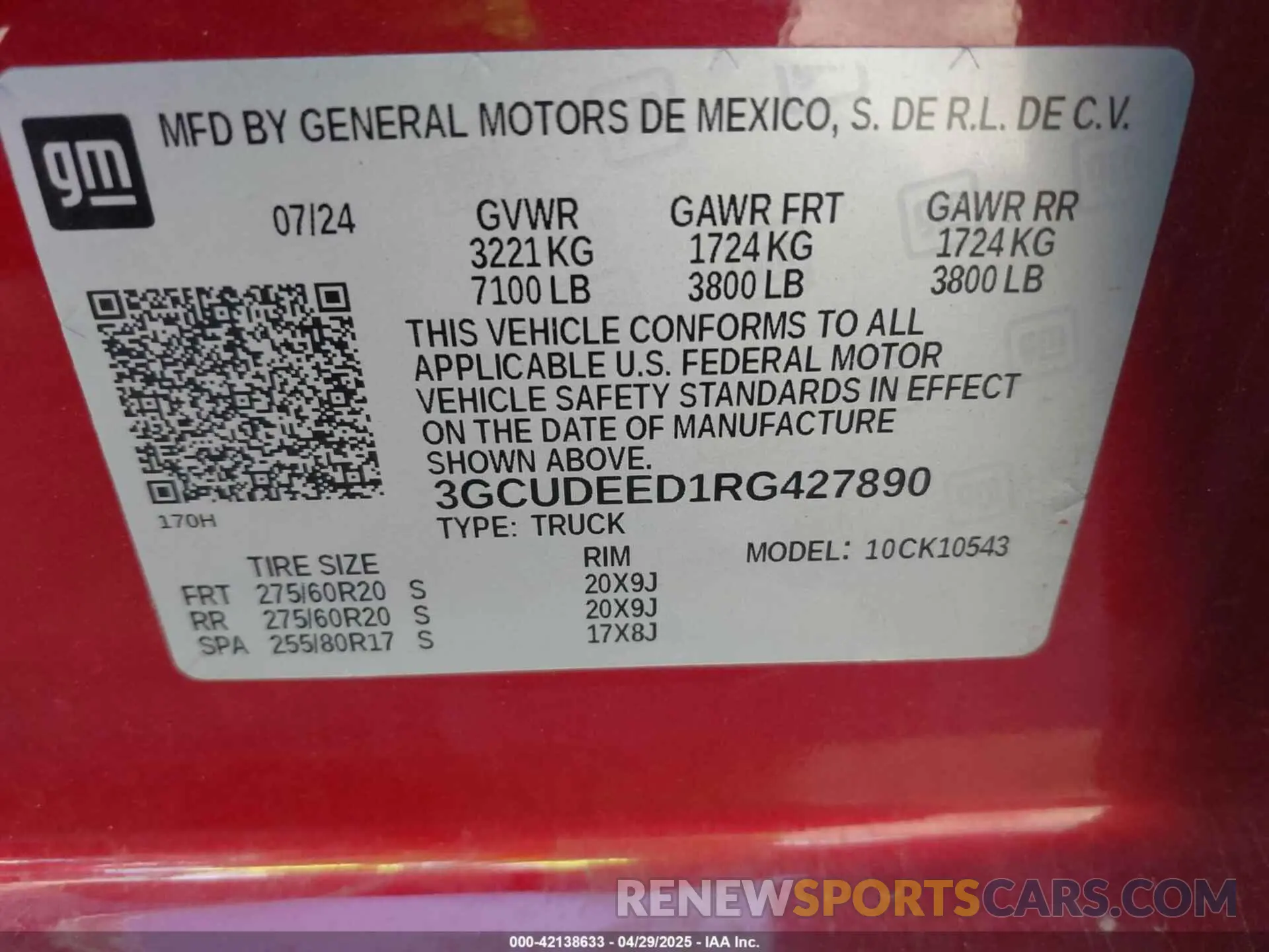 9 Photograph of a damaged car 3GCUDEED1RG427890 CHEVROLET SILVERADO 1500 2024