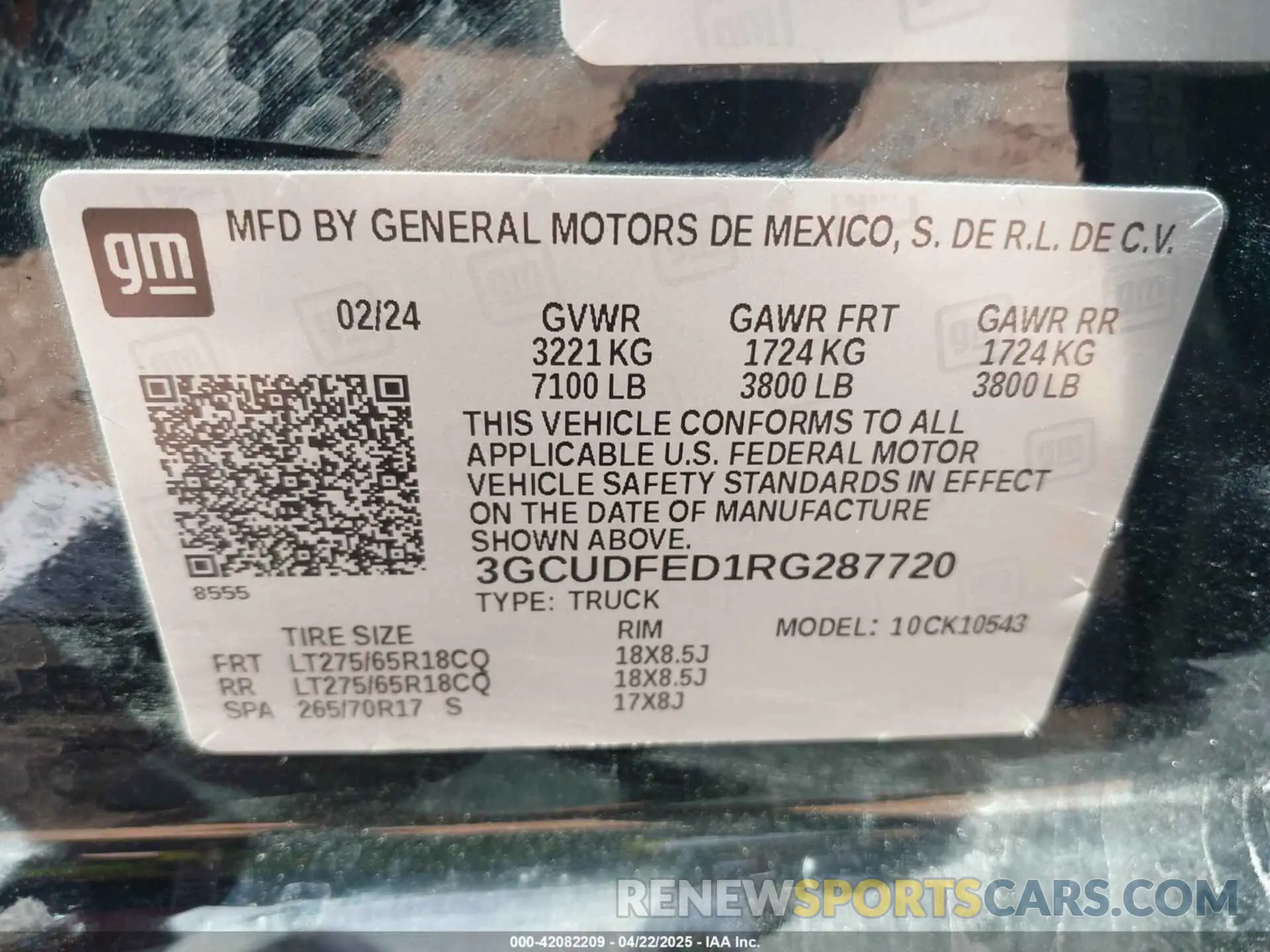 9 Photograph of a damaged car 3GCUDFED1RG287720 CHEVROLET SILVERADO 1500 2024