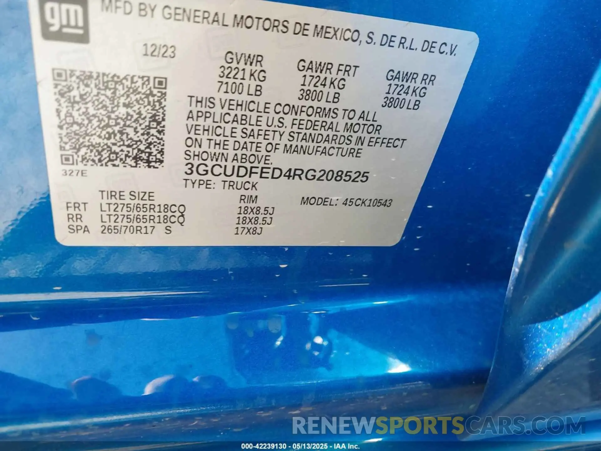 9 Photograph of a damaged car 3GCUDFED4RG208525 CHEVROLET SILVERADO 1500 2024