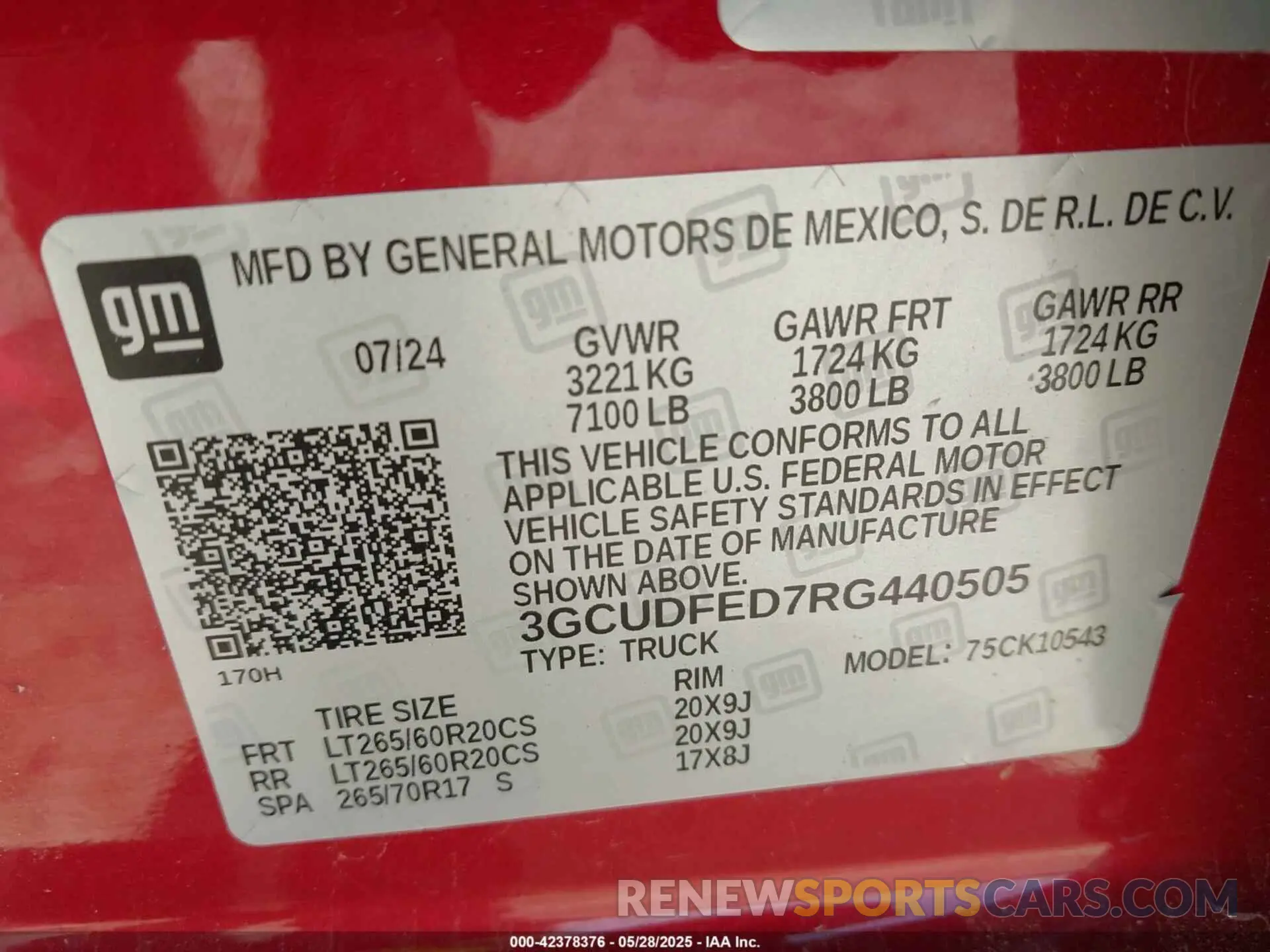 9 Photograph of a damaged car 3GCUDFED7RG440505 CHEVROLET SILVERADO 1500 2024
