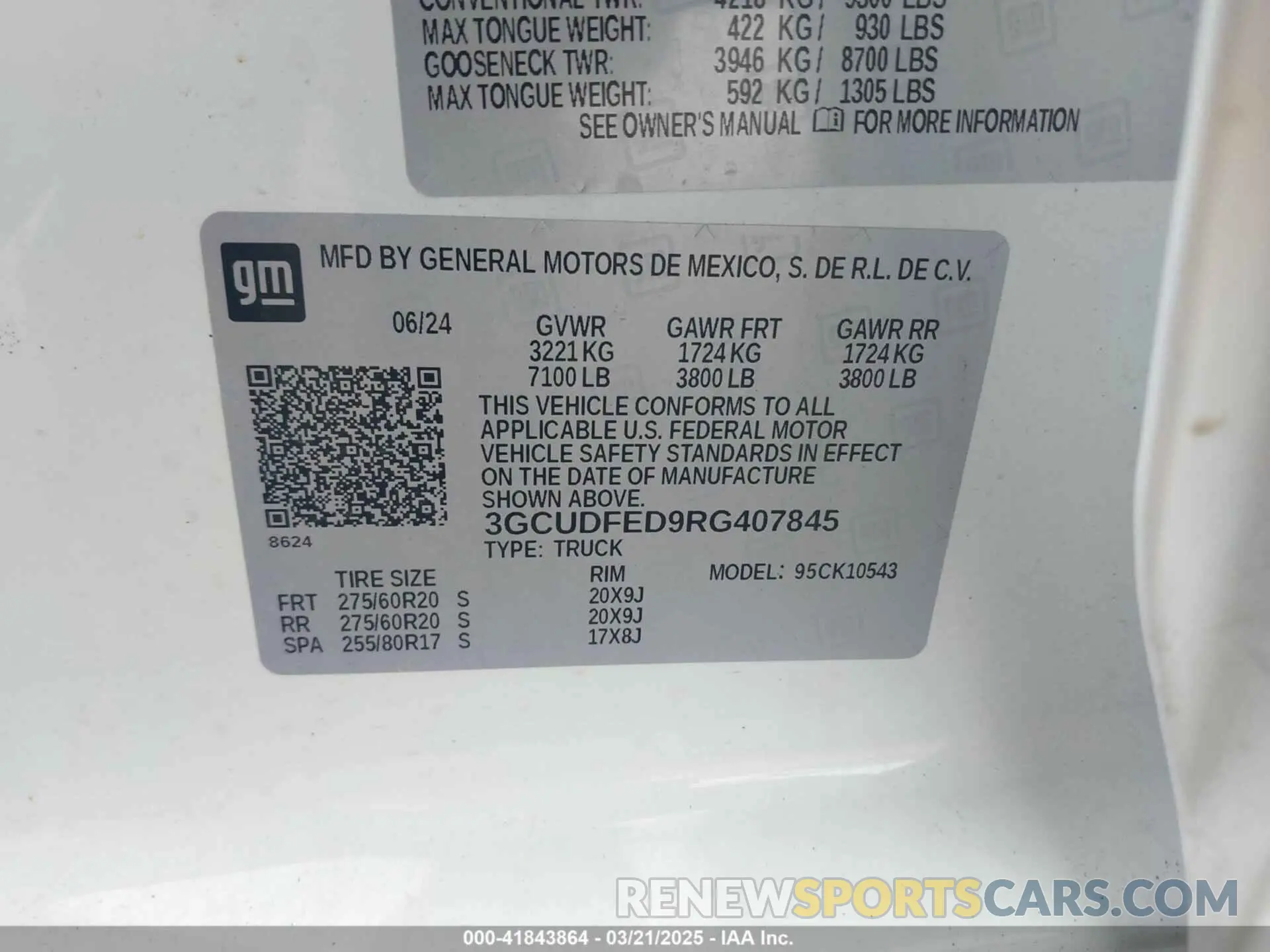 9 Photograph of a damaged car 3GCUDFED9RG407845 CHEVROLET SILVERADO 1500 2024