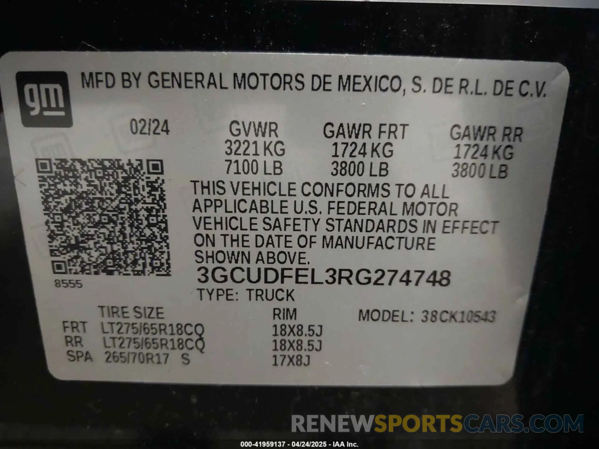 9 Photograph of a damaged car 3GCUDFEL3RG274748 CHEVROLET SILVERADO 1500 2024
