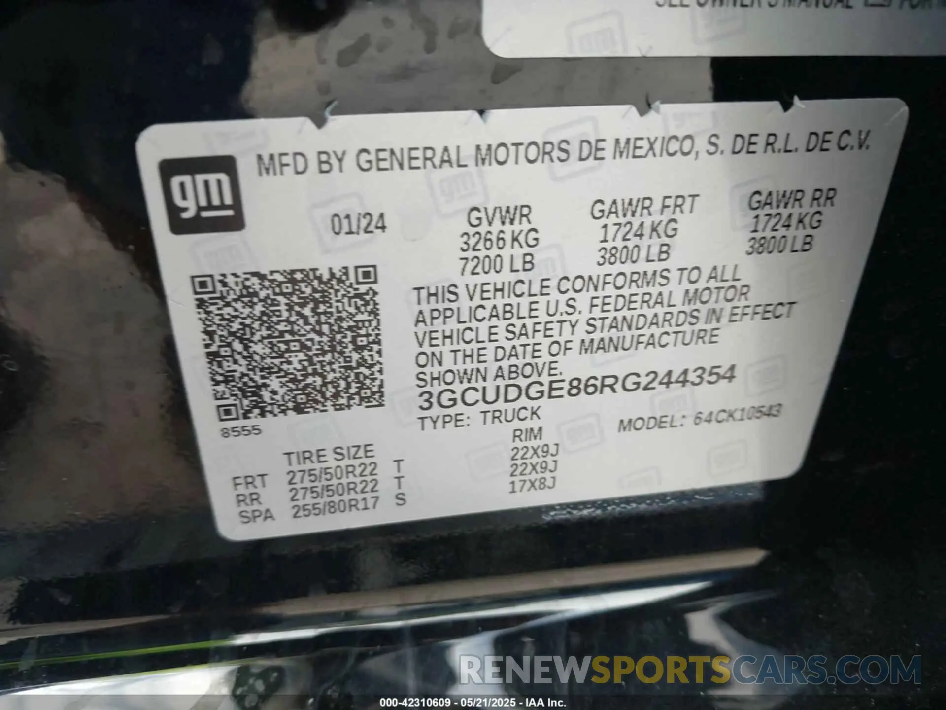 9 Photograph of a damaged car 3GCUDGE86RG244354 CHEVROLET SILVERADO 1500 2024