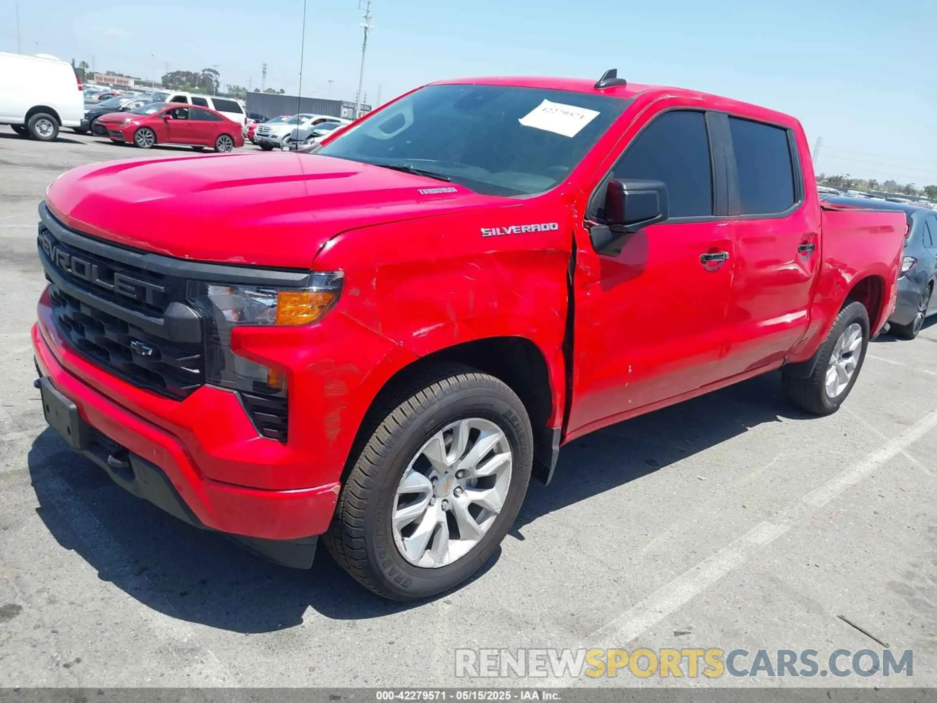 2 Photograph of a damaged car 1GCPABEK2SZ132029 CHEVROLET SILVERADO 1500 2025