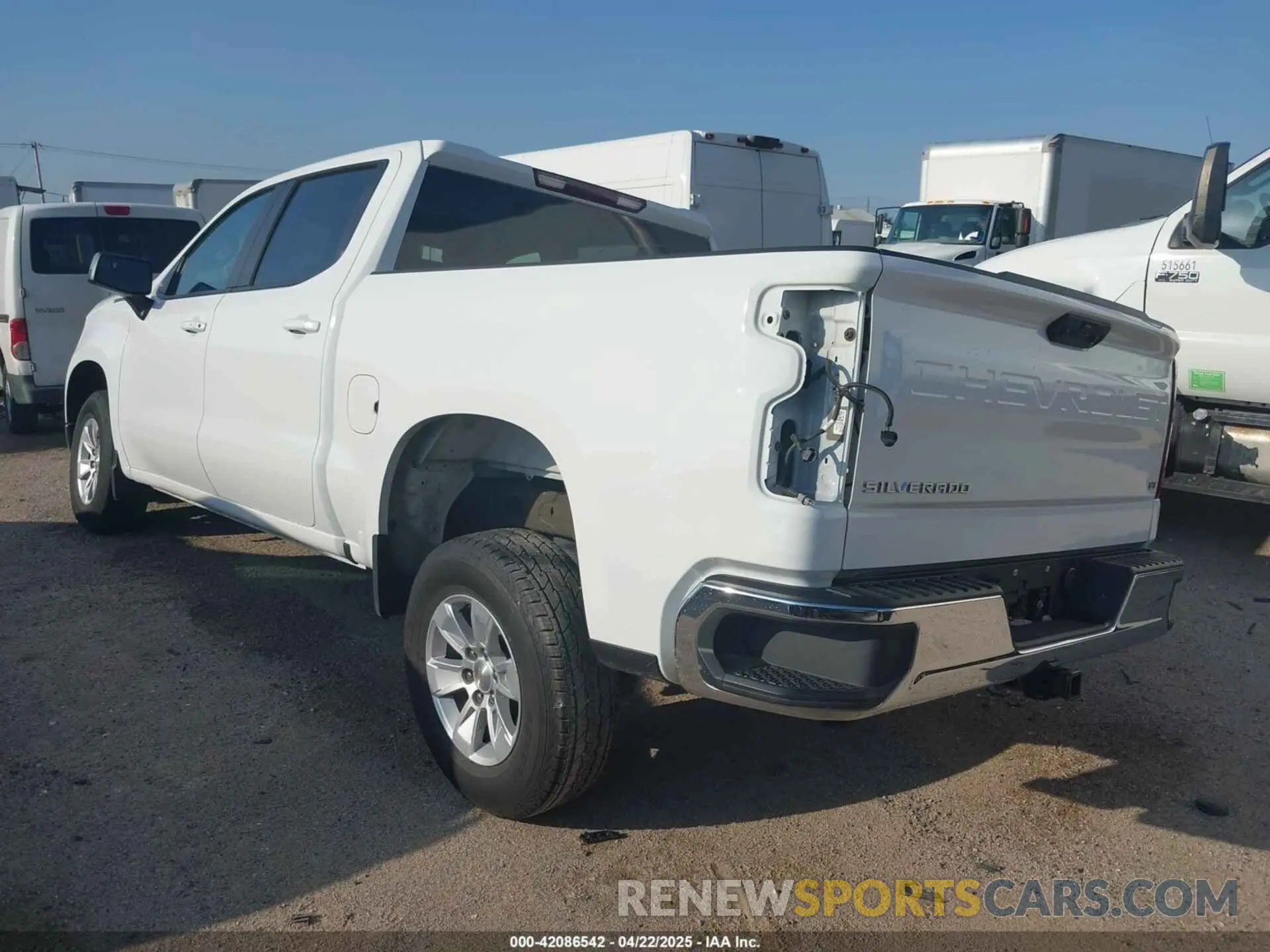 3 Photograph of a damaged car 1GCPACED9SZ121665 CHEVROLET SILVERADO 1500 2025