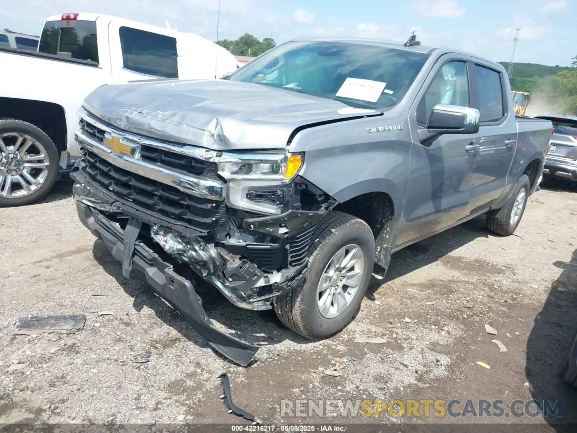 2 Photograph of a damaged car 1GCPACED9SZ122721 CHEVROLET SILVERADO 1500 2025