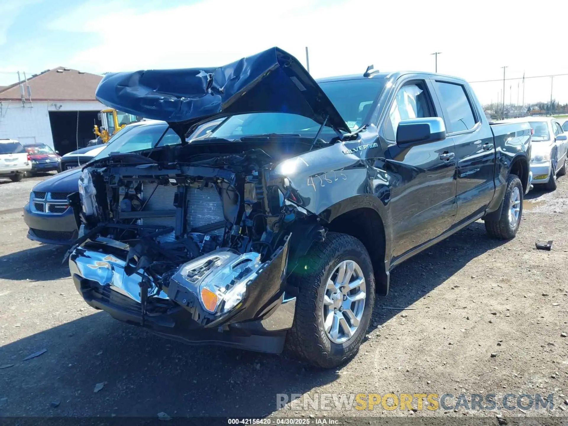 2 Photograph of a damaged car 1GCPKKEKXSZ234143 CHEVROLET SILVERADO 1500 2025