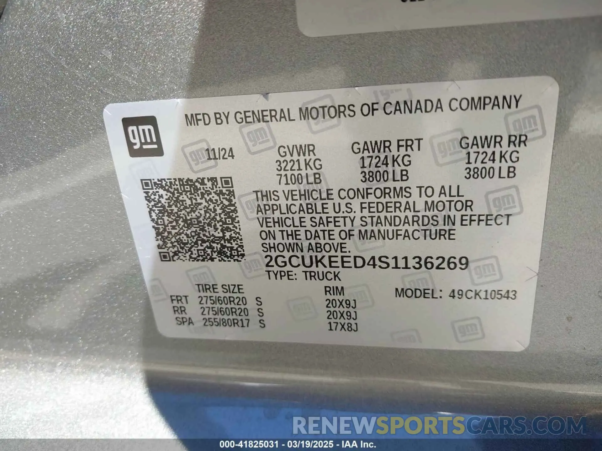 9 Photograph of a damaged car 2GCUKEED4S1136269 CHEVROLET SILVERADO 1500 2025