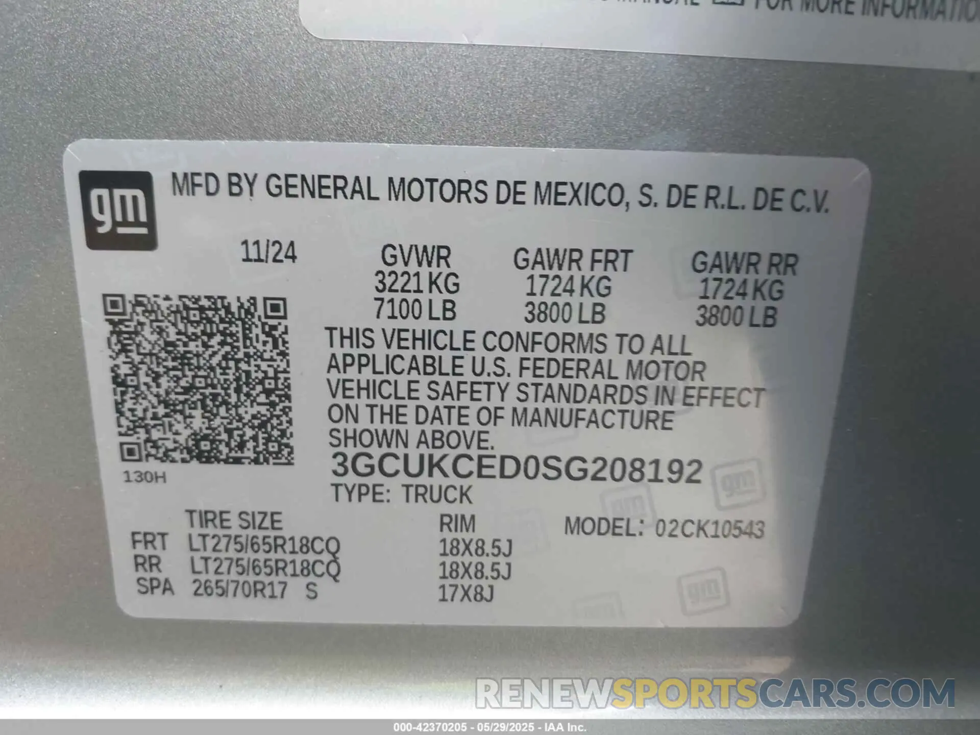 9 Photograph of a damaged car 3GCUKCED0SG208192 CHEVROLET SILVERADO 1500 2025