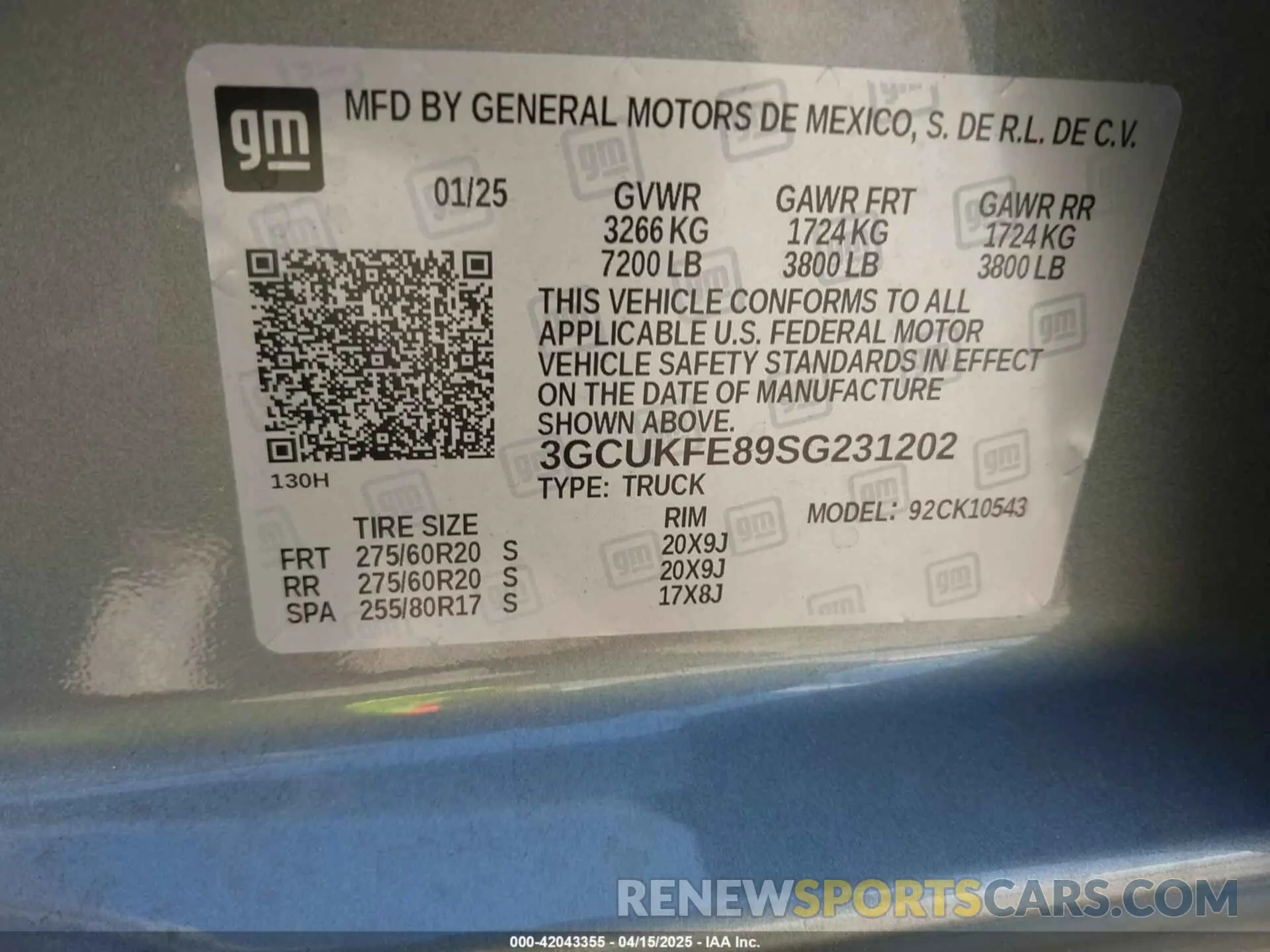 9 Photograph of a damaged car 3GCUKFE89SG231202 CHEVROLET SILVERADO 1500 2025