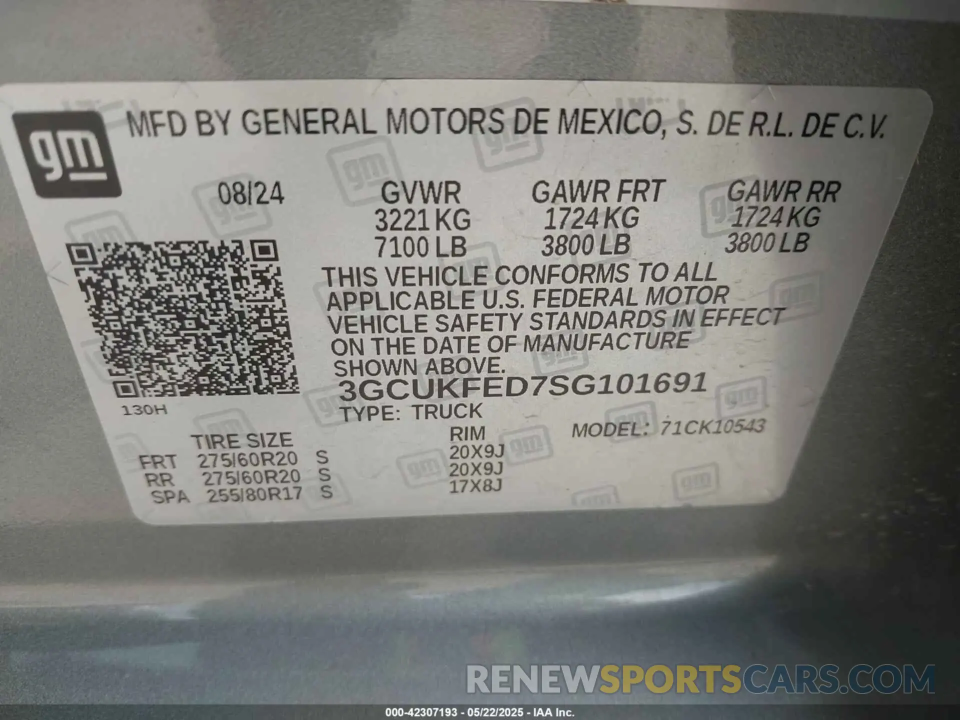 9 Photograph of a damaged car 3GCUKFED7SG101691 CHEVROLET SILVERADO 1500 2025