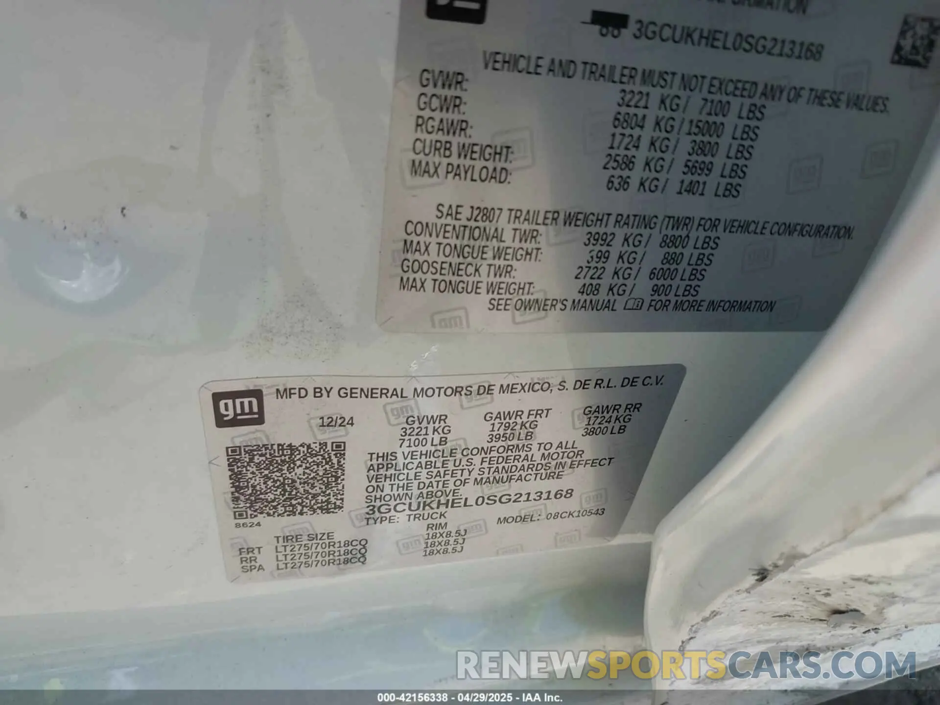 9 Photograph of a damaged car 3GCUKHEL0SG213168 CHEVROLET SILVERADO 1500 2025