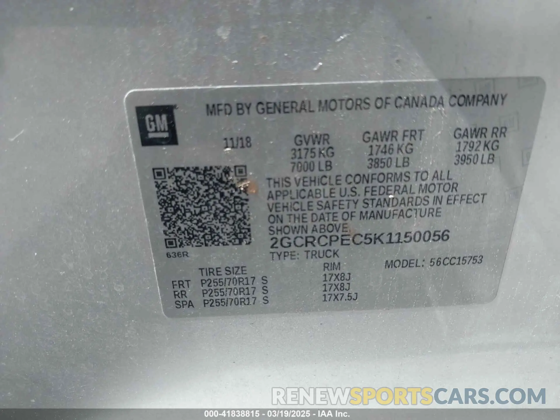 9 Photograph of a damaged car 2GCRCPEC5K1150056 CHEVROLET SILVERADO 1500 LD 2019
