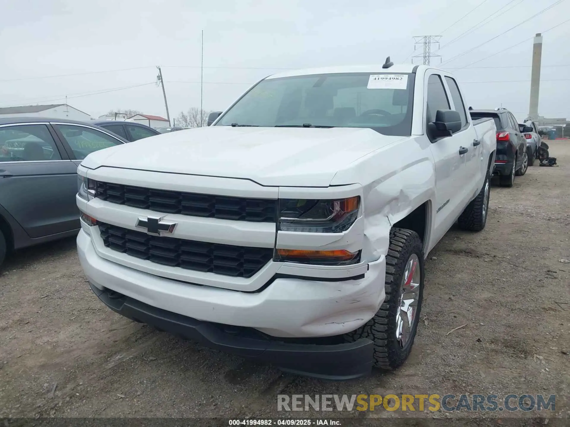 2 Photograph of a damaged car 2GCVKMEC2K1185573 CHEVROLET SILVERADO 1500 LD 2019