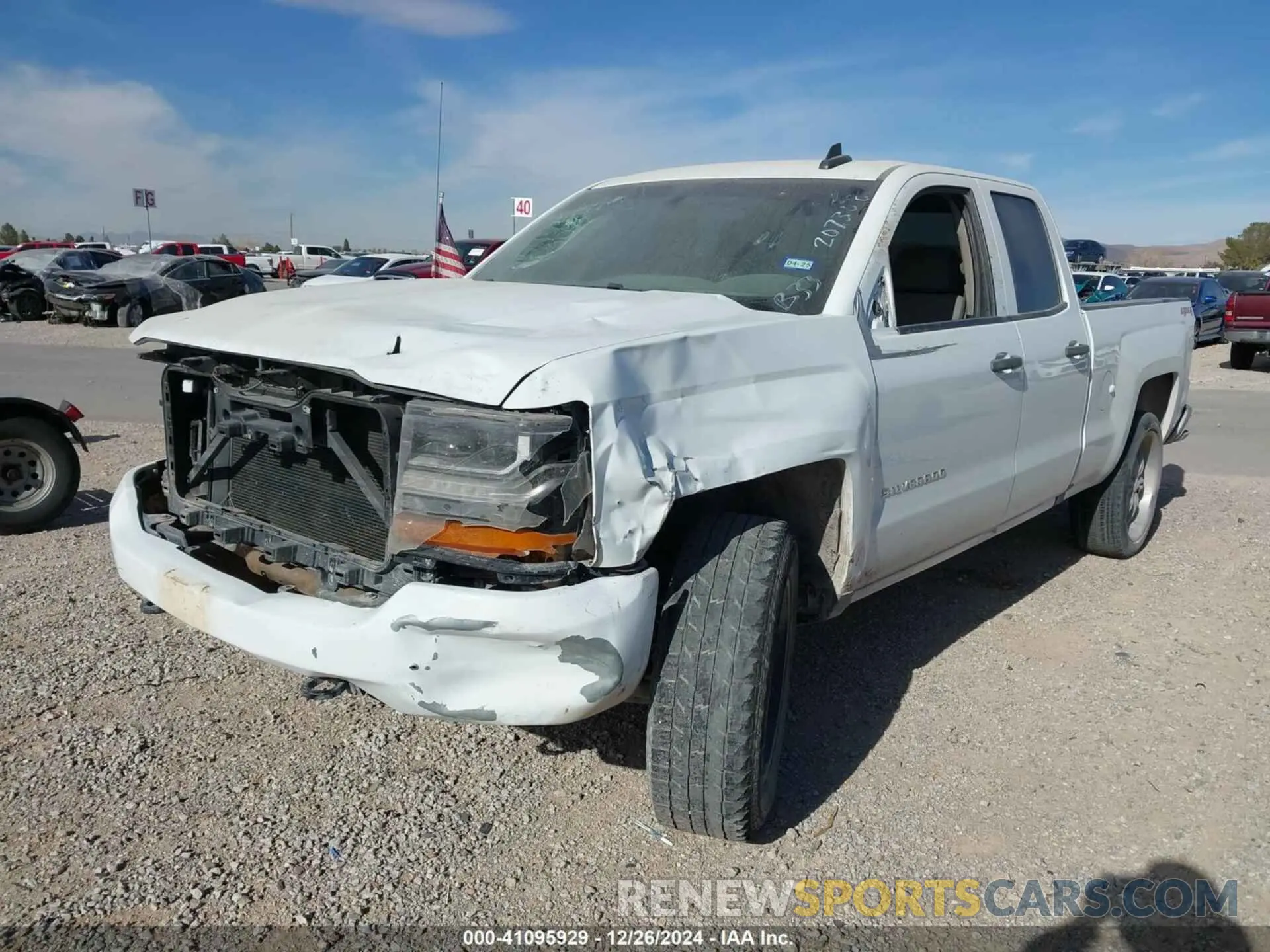 2 Photograph of a damaged car 2GCVKMEC4K1231145 CHEVROLET SILVERADO 1500 LD 2019