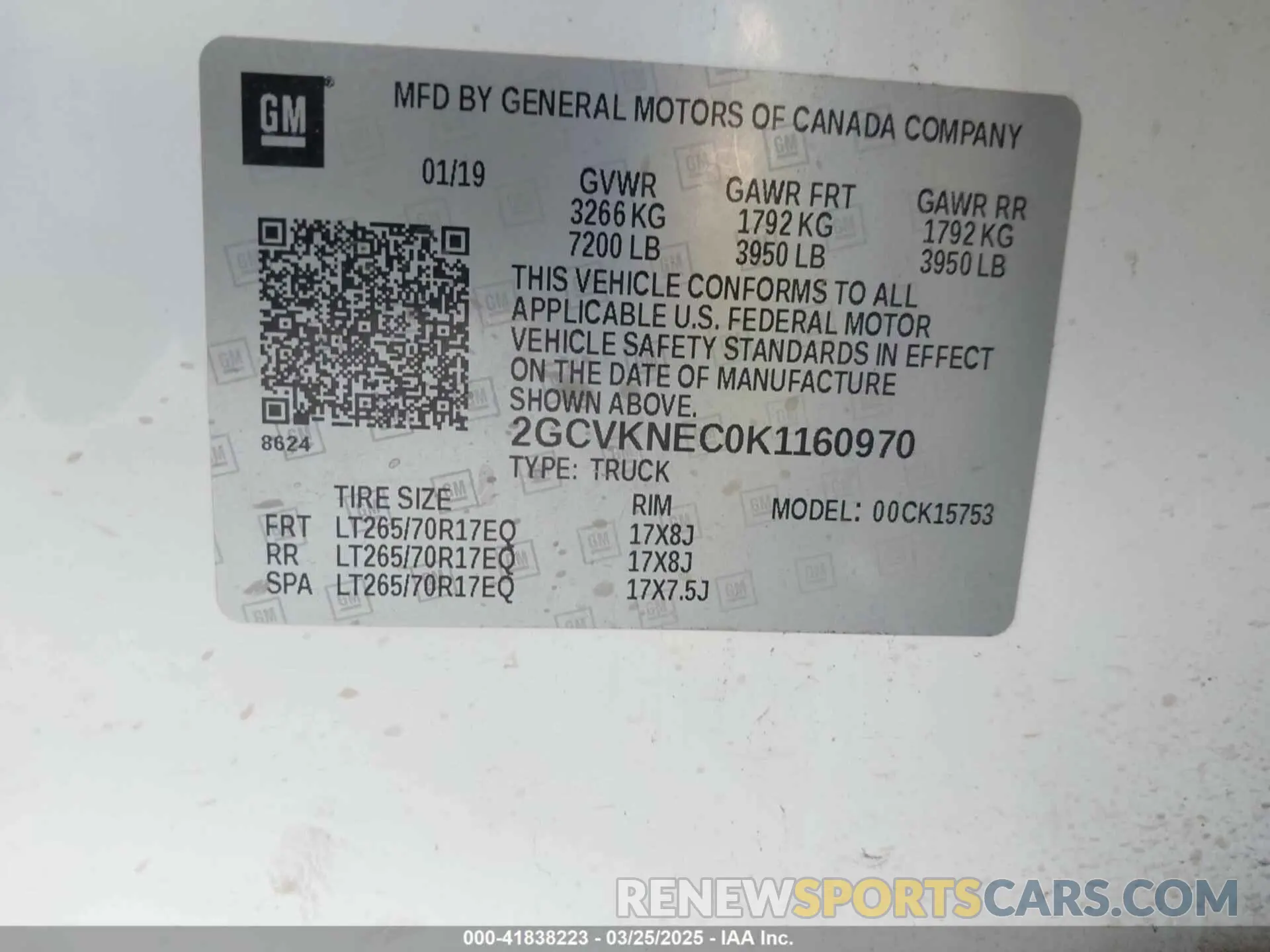 9 Photograph of a damaged car 2GCVKNEC0K1160970 CHEVROLET SILVERADO 1500 LD 2019