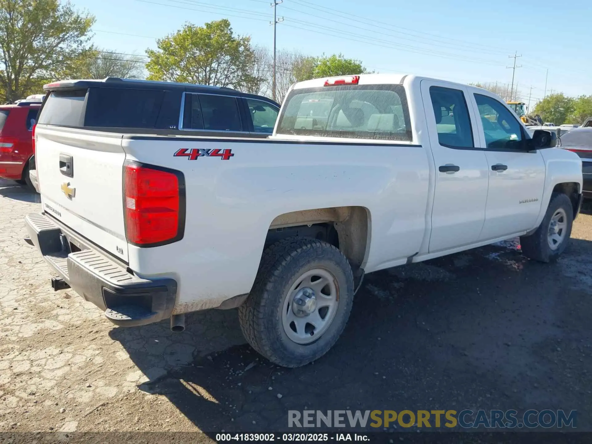 4 Photograph of a damaged car 2GCVKNEC2K1159609 CHEVROLET SILVERADO 1500 LD 2019