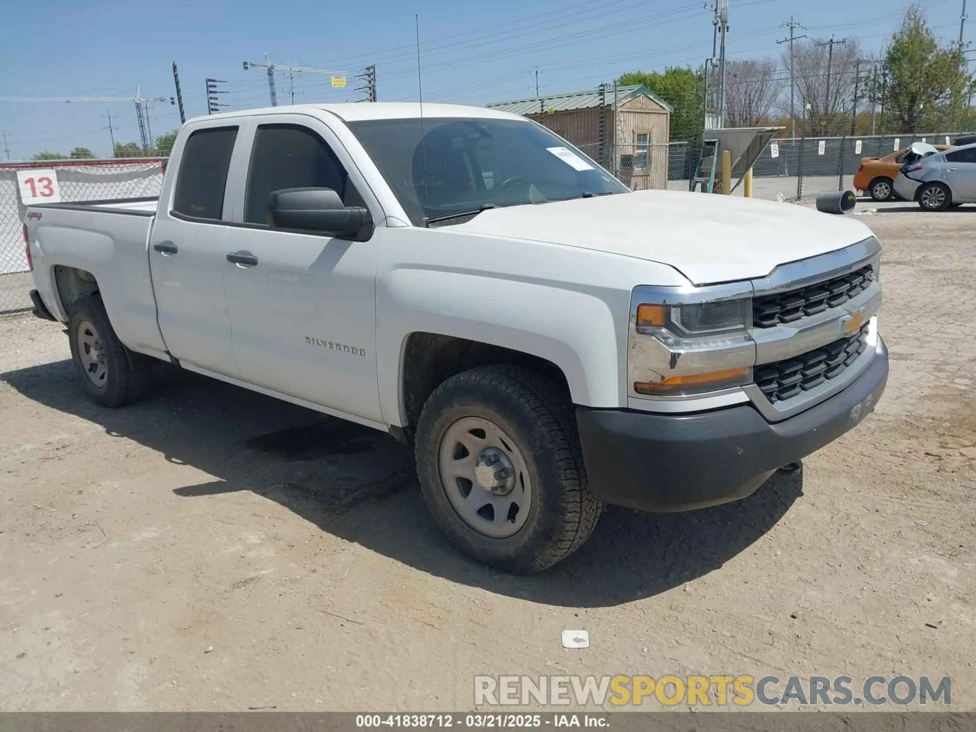 1 Photograph of a damaged car 2GCVKNEC7K1160643 CHEVROLET SILVERADO 1500 LD 2019