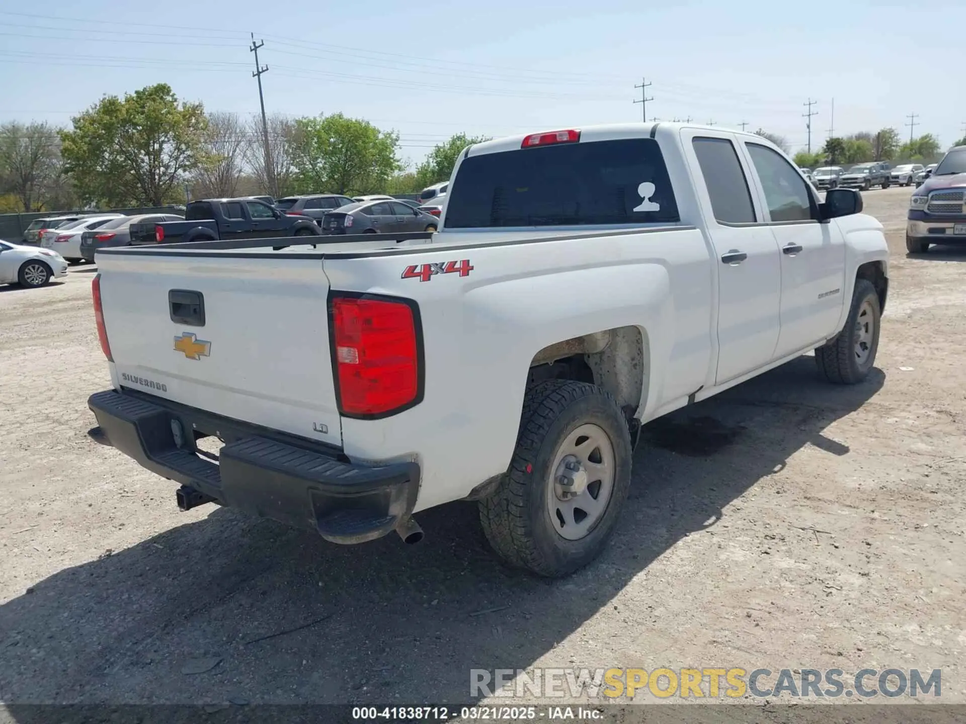 4 Photograph of a damaged car 2GCVKNEC7K1160643 CHEVROLET SILVERADO 1500 LD 2019