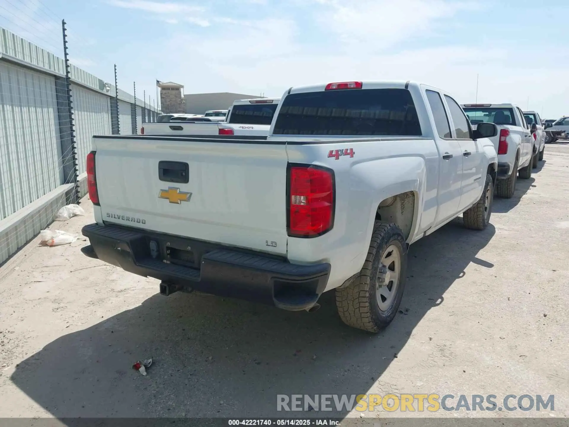 4 Photograph of a damaged car 2GCVKNEC9K1159977 CHEVROLET SILVERADO 1500 LD 2019