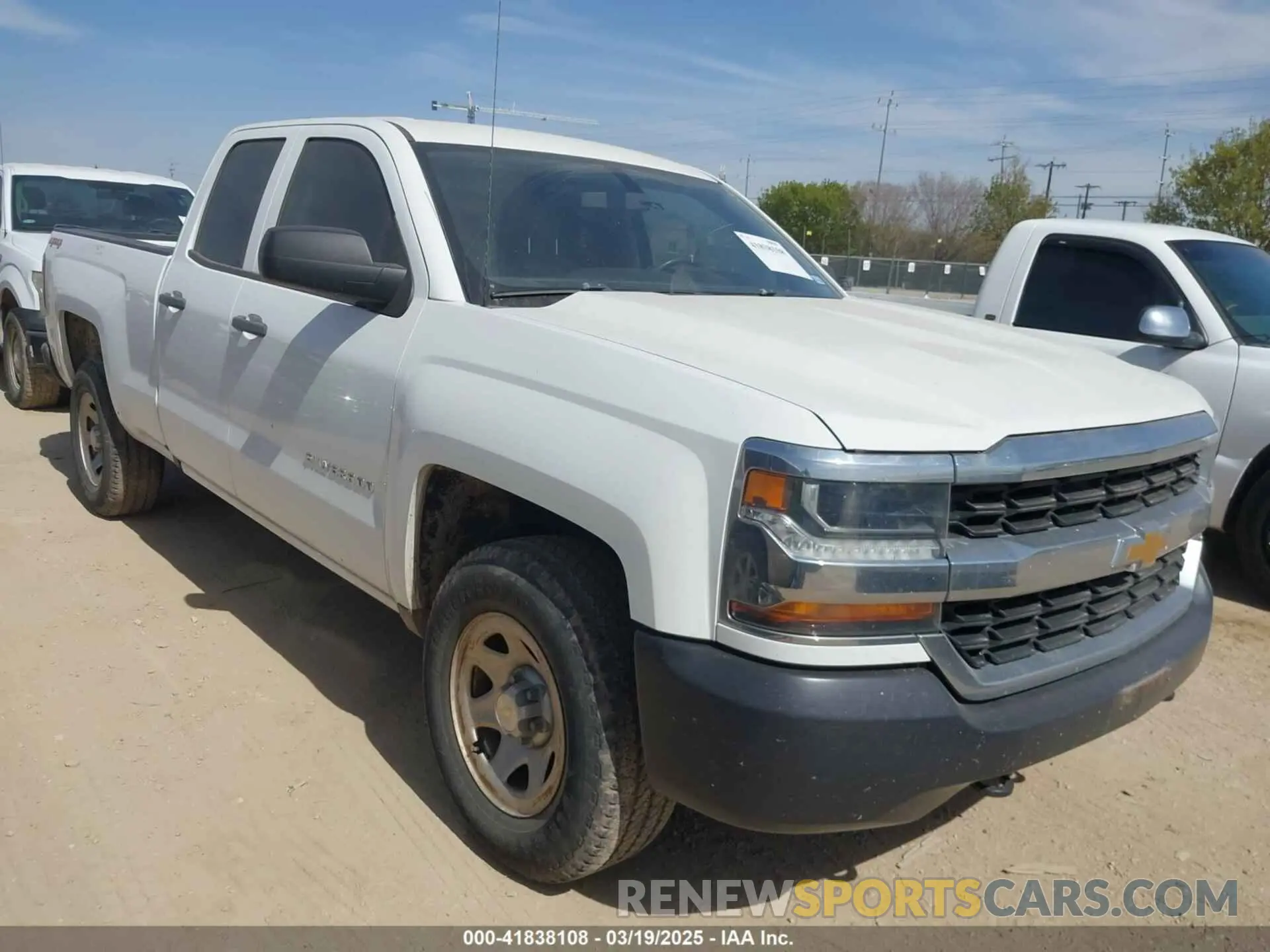 1 Photograph of a damaged car 2GCVKNECXK1162337 CHEVROLET SILVERADO 1500 LD 2019
