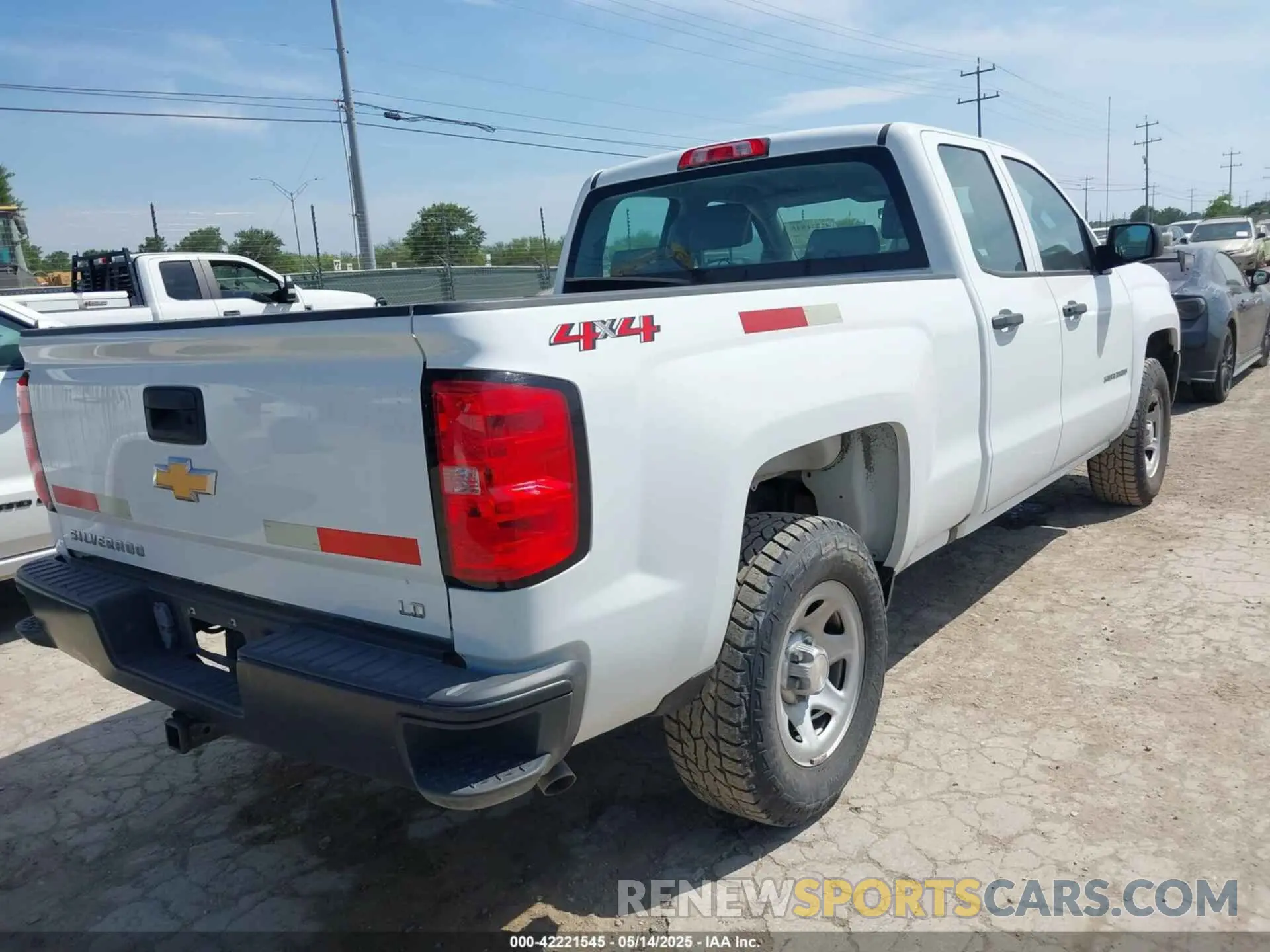 4 Photograph of a damaged car 2GCVKNECXK1164038 CHEVROLET SILVERADO 1500 LD 2019