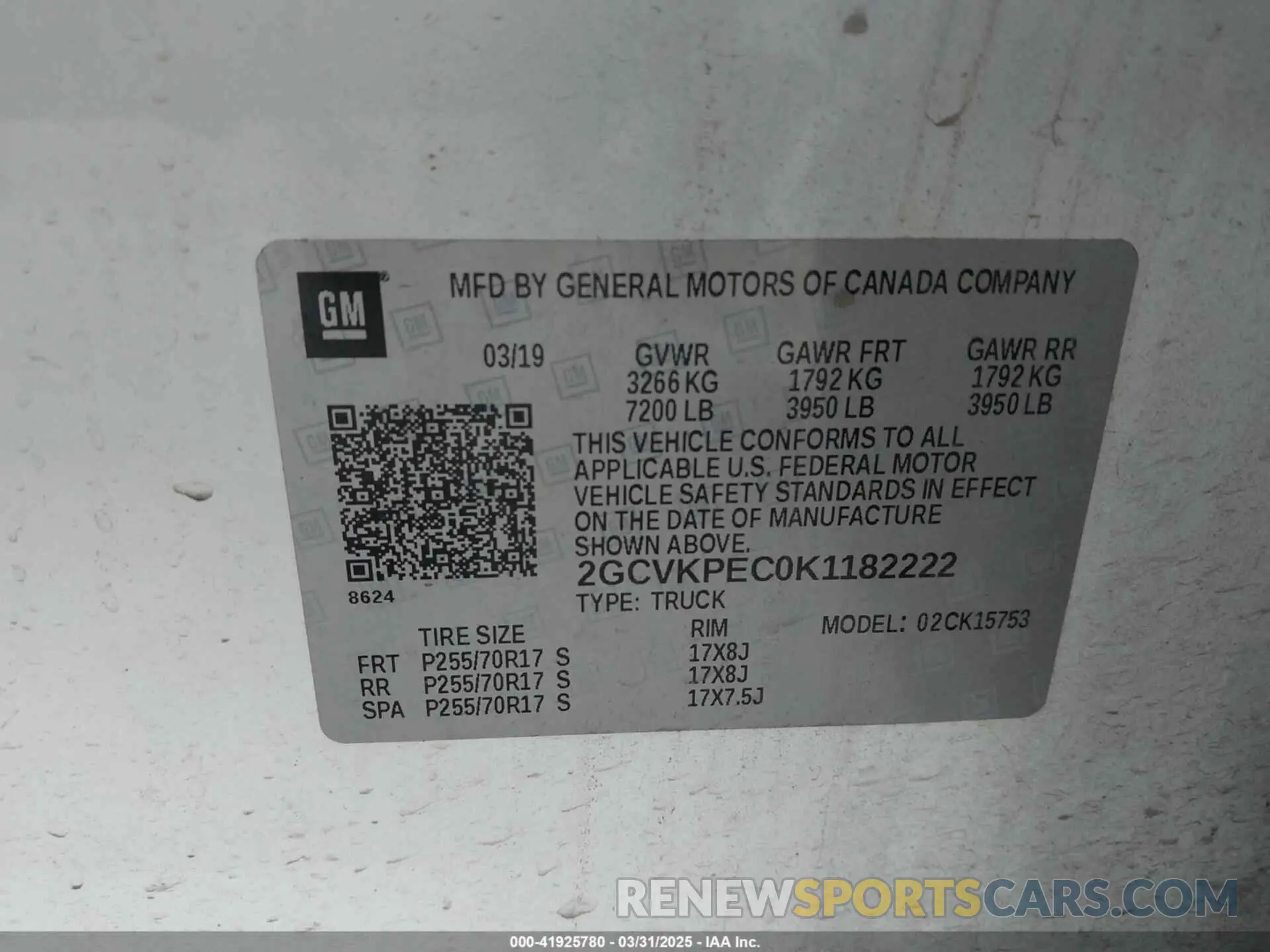 9 Photograph of a damaged car 2GCVKPEC0K1182222 CHEVROLET SILVERADO 1500 LD 2019