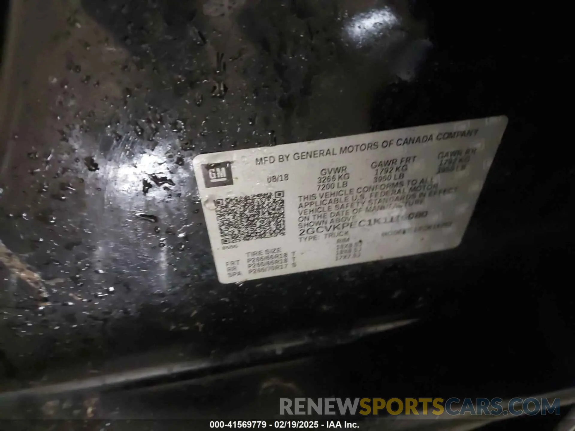 9 Photograph of a damaged car 2GCVKPEC1K1115080 CHEVROLET SILVERADO 1500 LD 2019