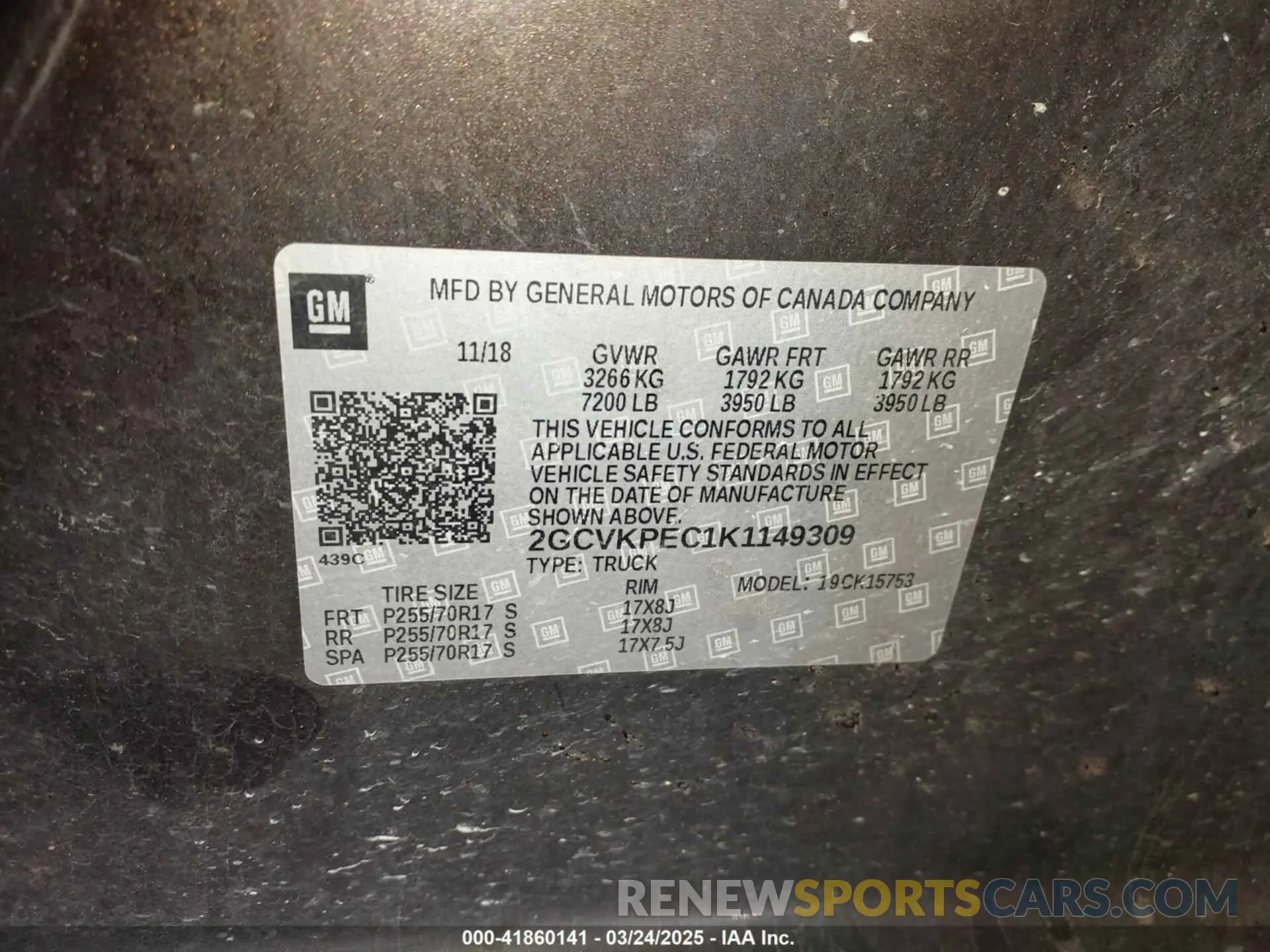 9 Photograph of a damaged car 2GCVKPEC1K1149309 CHEVROLET SILVERADO 1500 LD 2019