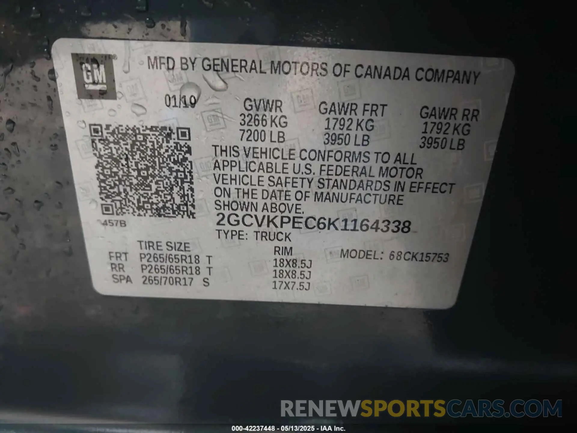 9 Photograph of a damaged car 2GCVKPEC6K1164338 CHEVROLET SILVERADO 1500 LD 2019