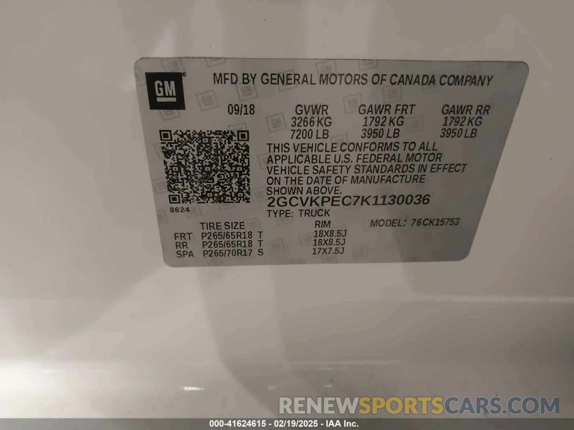 9 Photograph of a damaged car 2GCVKPEC7K1130036 CHEVROLET SILVERADO 1500 LD 2019