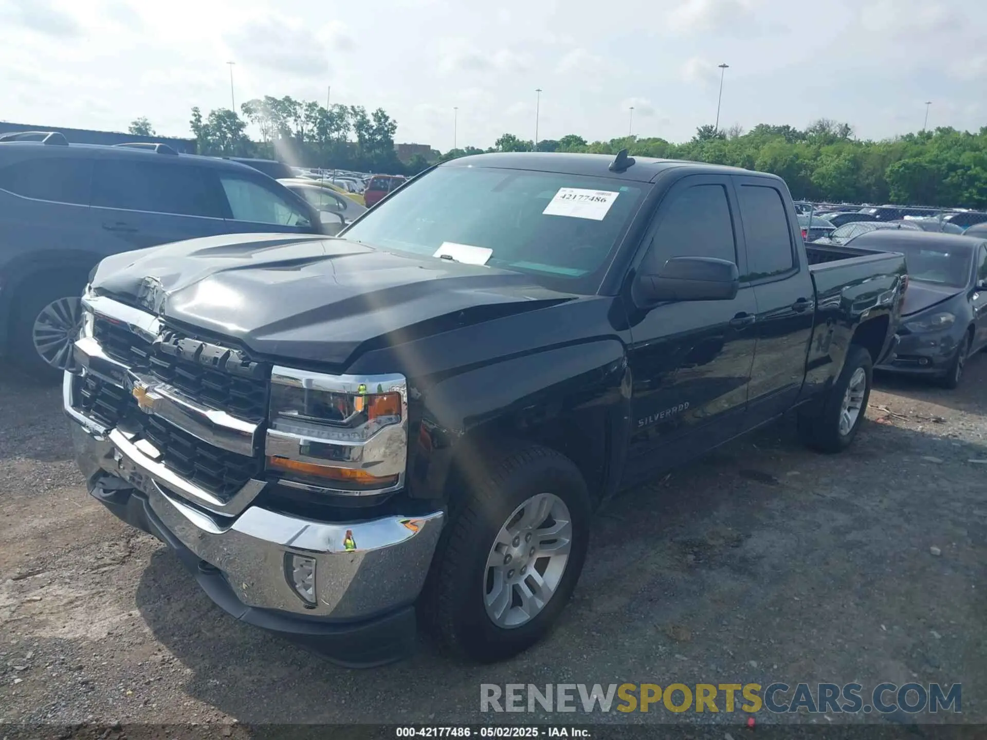 2 Photograph of a damaged car 2GCVKPEC8K1157973 CHEVROLET SILVERADO 1500 LD 2019