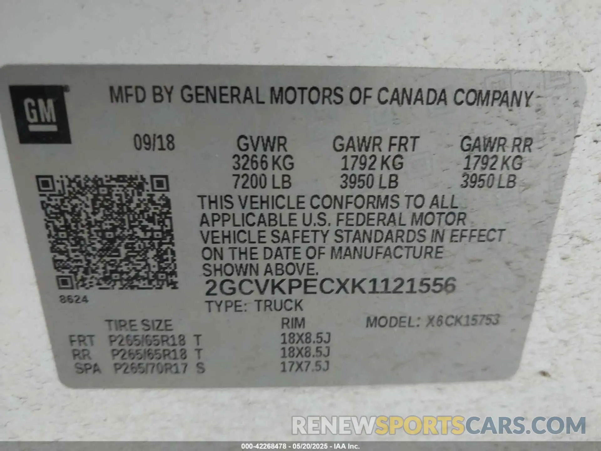 9 Photograph of a damaged car 2GCVKPECXK1121556 CHEVROLET SILVERADO 1500 LD 2019