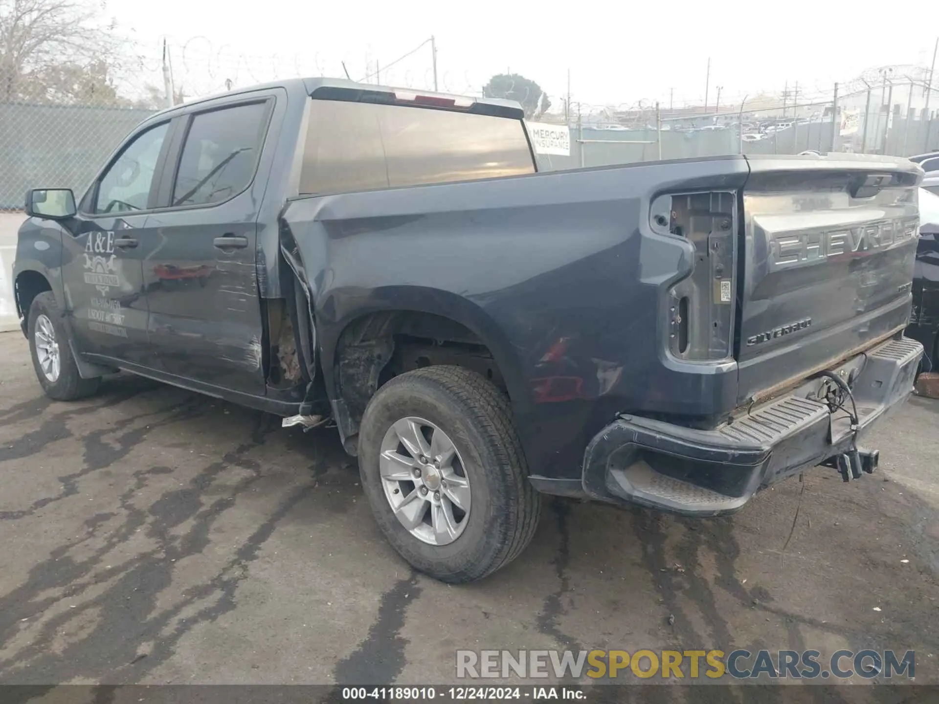 3 Photograph of a damaged car 1GCPWBEK1NZ106169 CHEVROLET SILVERADO 1500 LTD 2022