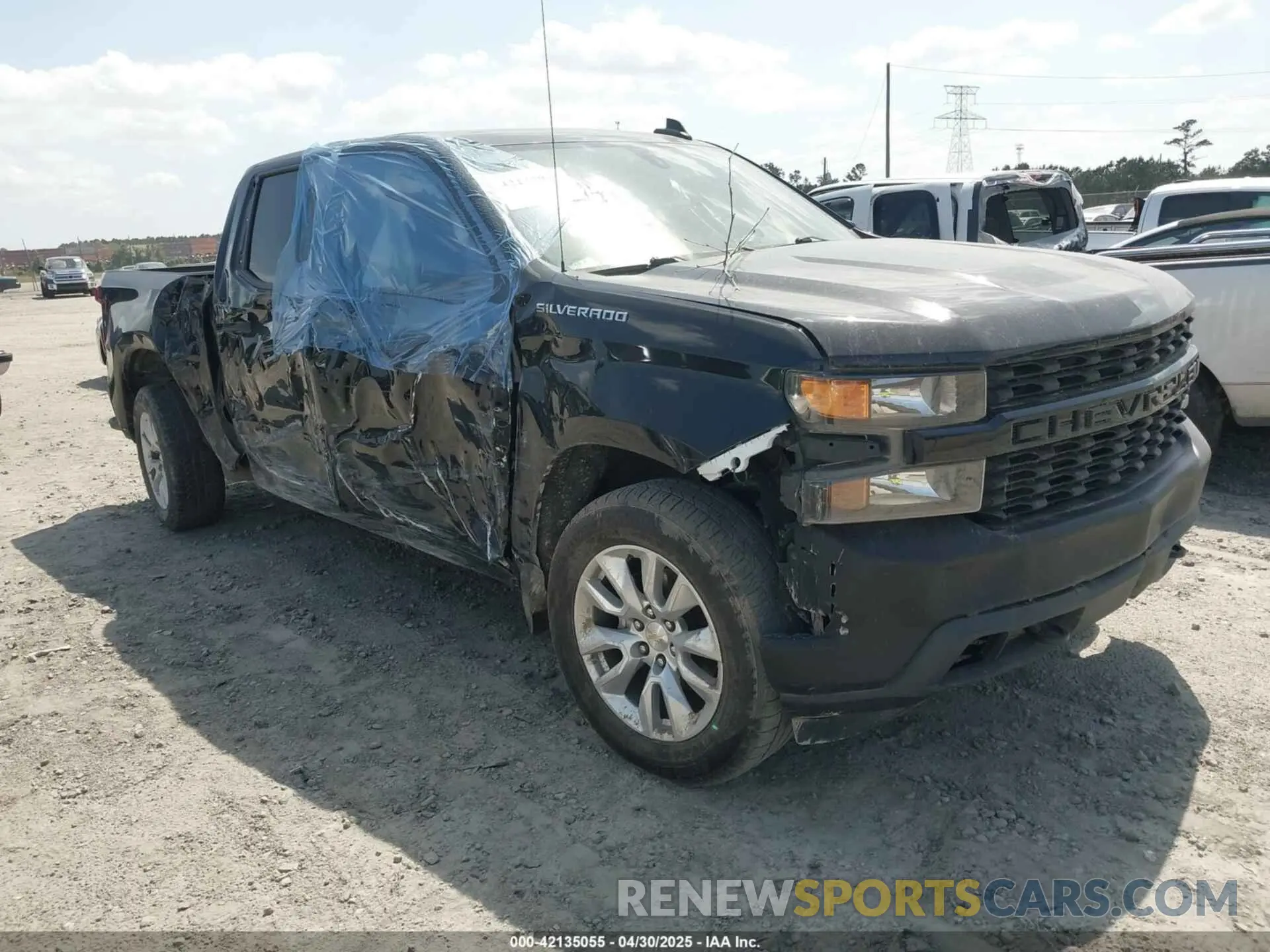 1 Photograph of a damaged car 1GCPWBEK2NZ175534 CHEVROLET SILVERADO 1500 LTD 2022