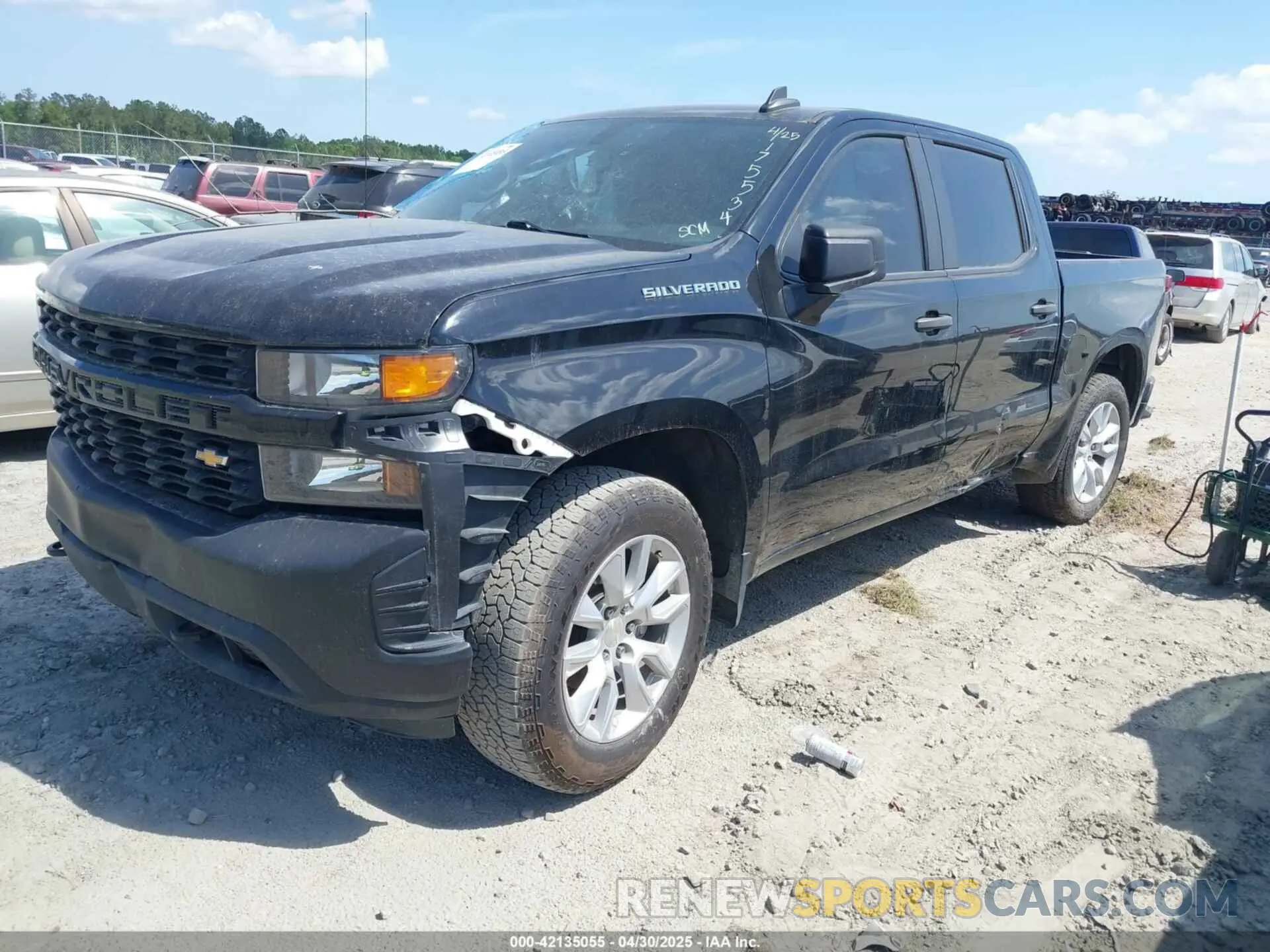 2 Photograph of a damaged car 1GCPWBEK2NZ175534 CHEVROLET SILVERADO 1500 LTD 2022