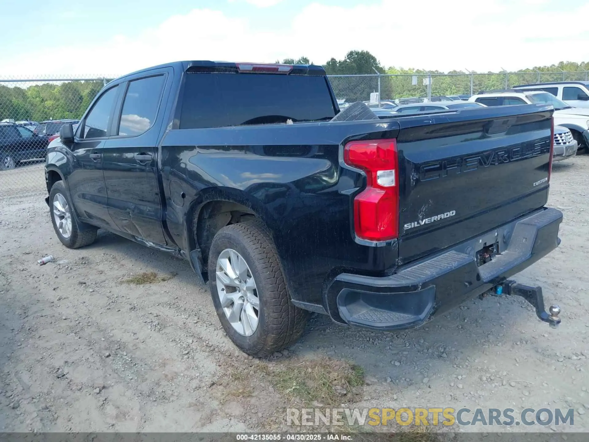 3 Photograph of a damaged car 1GCPWBEK2NZ175534 CHEVROLET SILVERADO 1500 LTD 2022