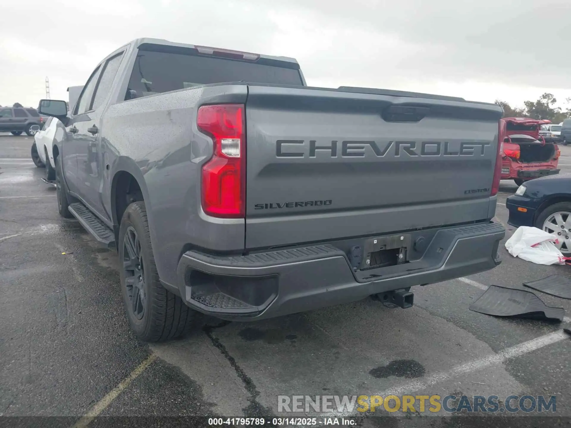 3 Photograph of a damaged car 1GCPWBEK4NZ121877 CHEVROLET SILVERADO 1500 LTD 2022