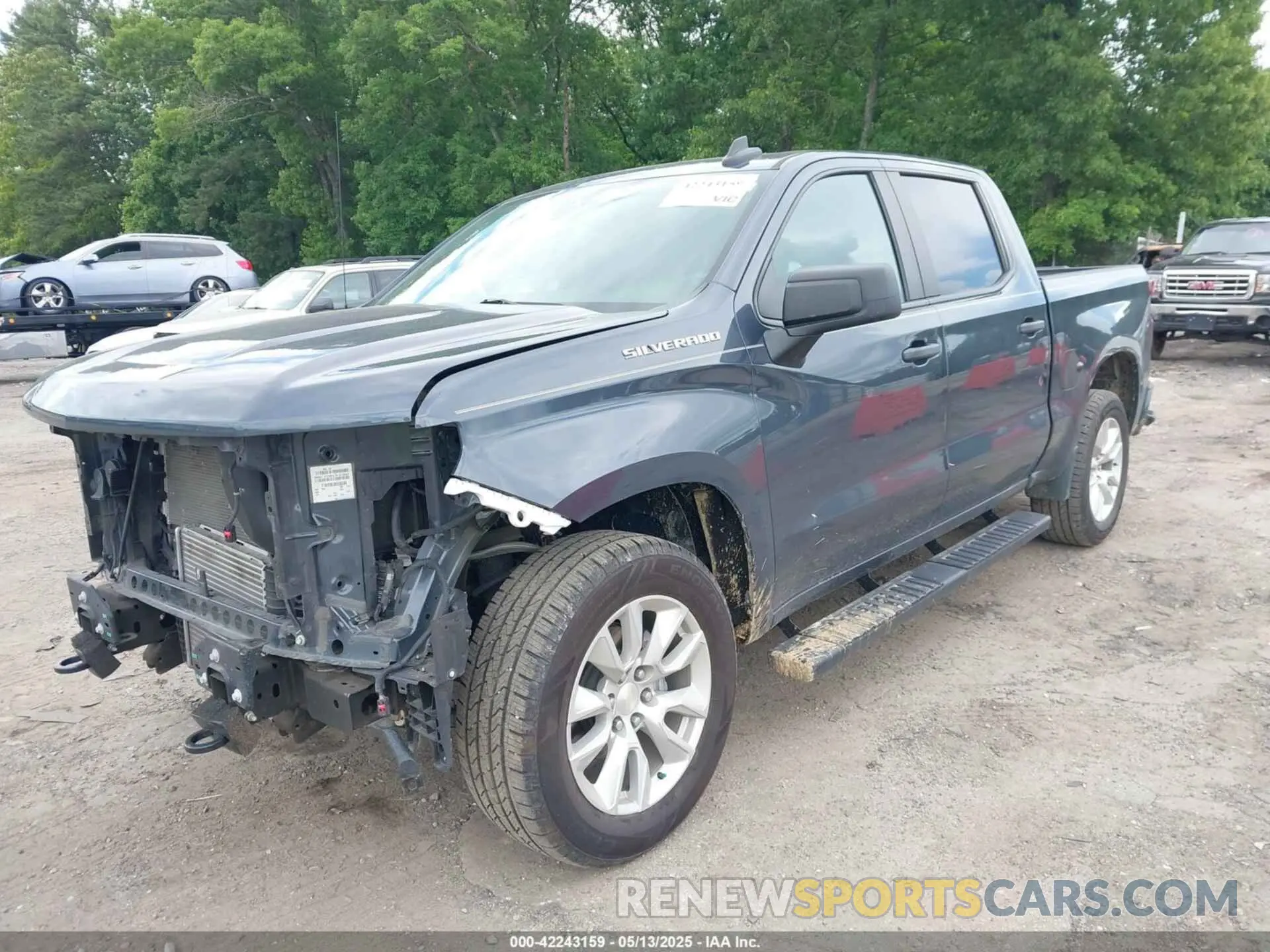 2 Photograph of a damaged car 1GCPWBEK8NZ119114 CHEVROLET SILVERADO 1500 LTD 2022