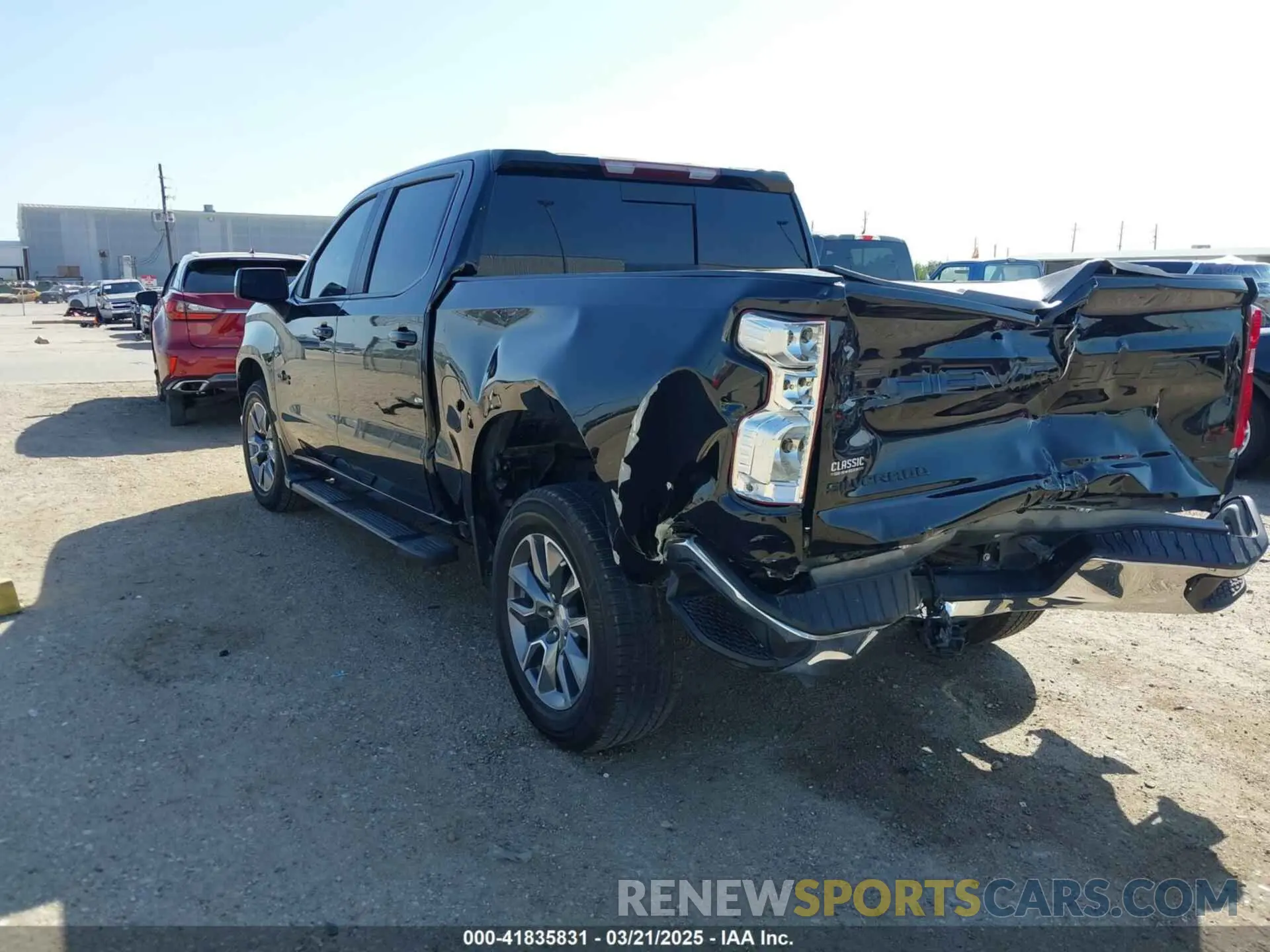 3 Photograph of a damaged car 1GCPWCED2NZ133159 CHEVROLET SILVERADO 1500 LTD 2022