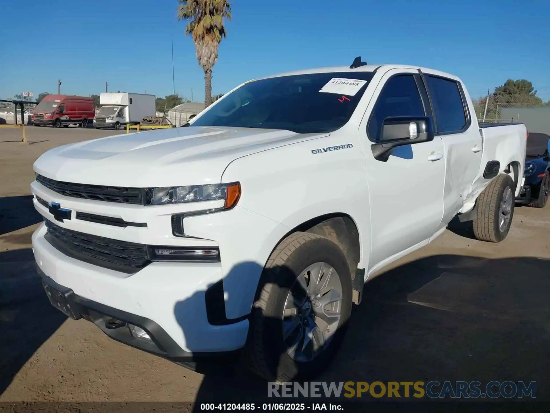 2 Photograph of a damaged car 1GCPWDED6NZ123496 CHEVROLET SILVERADO 1500 LTD 2022