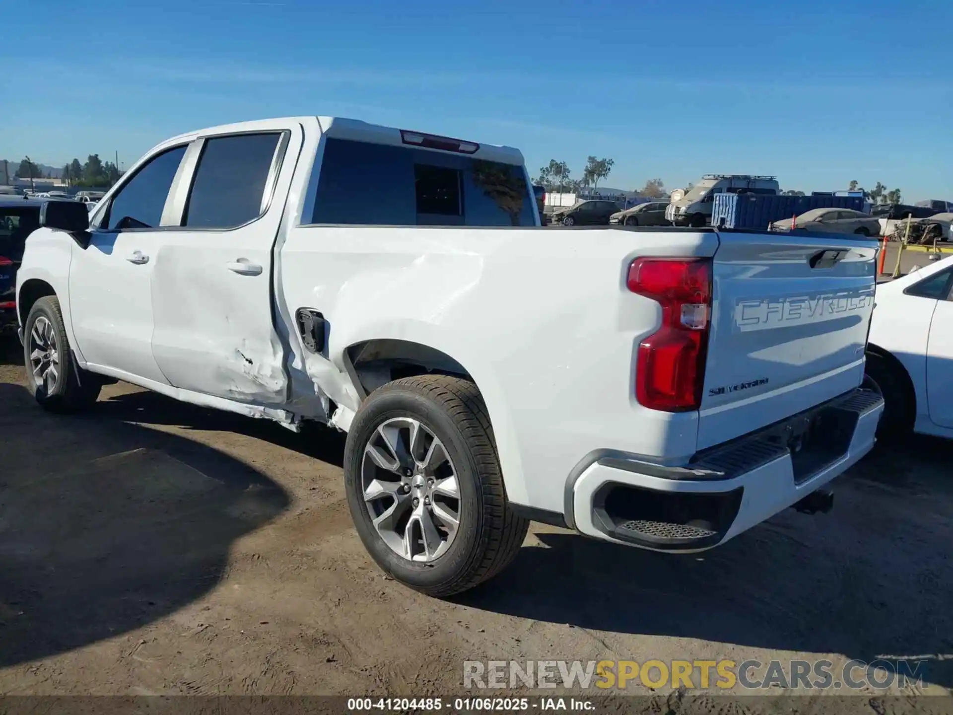 3 Photograph of a damaged car 1GCPWDED6NZ123496 CHEVROLET SILVERADO 1500 LTD 2022