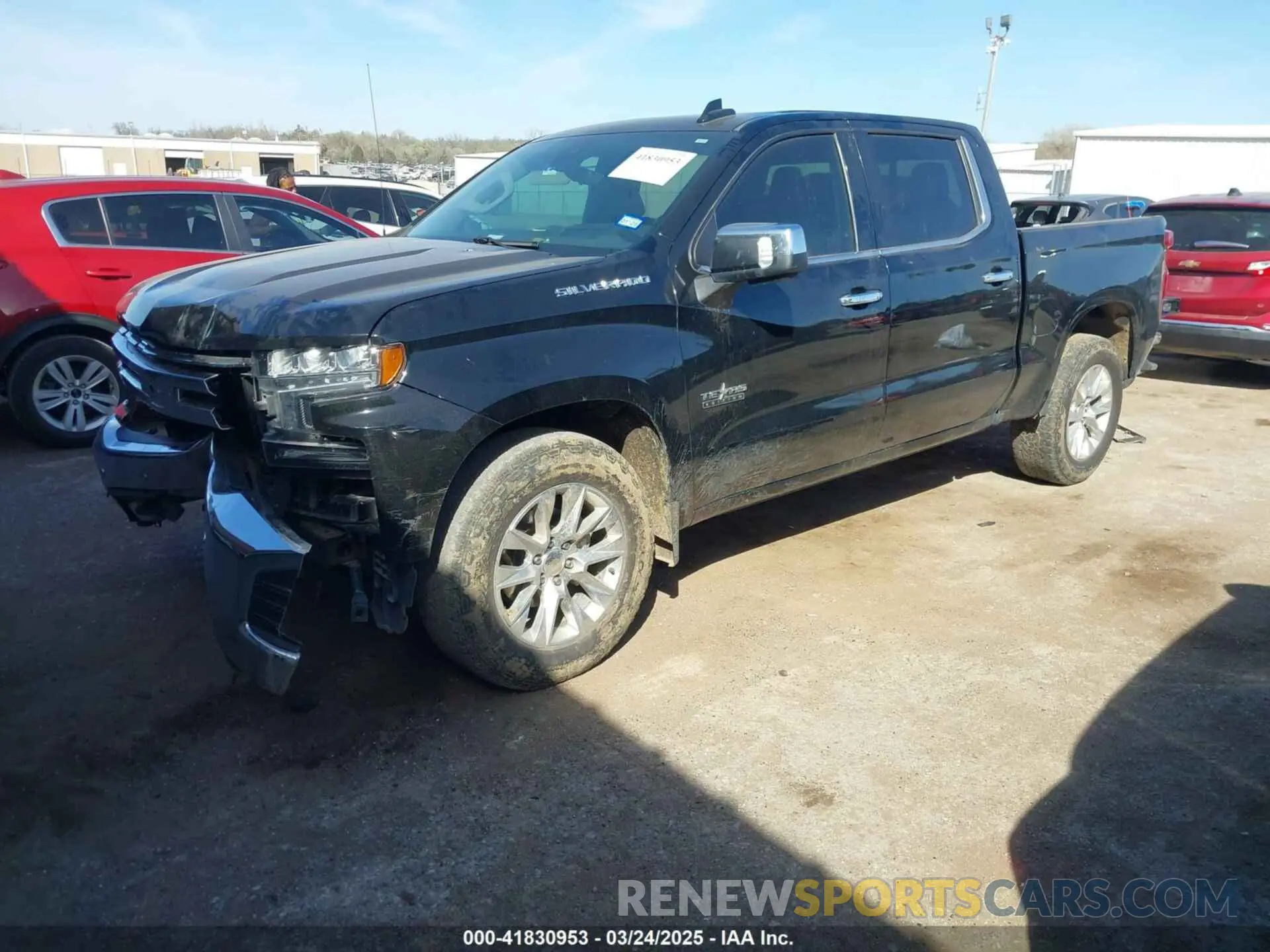2 Photograph of a damaged car 1GCPWEED4NZ103642 CHEVROLET SILVERADO 1500 LTD 2022