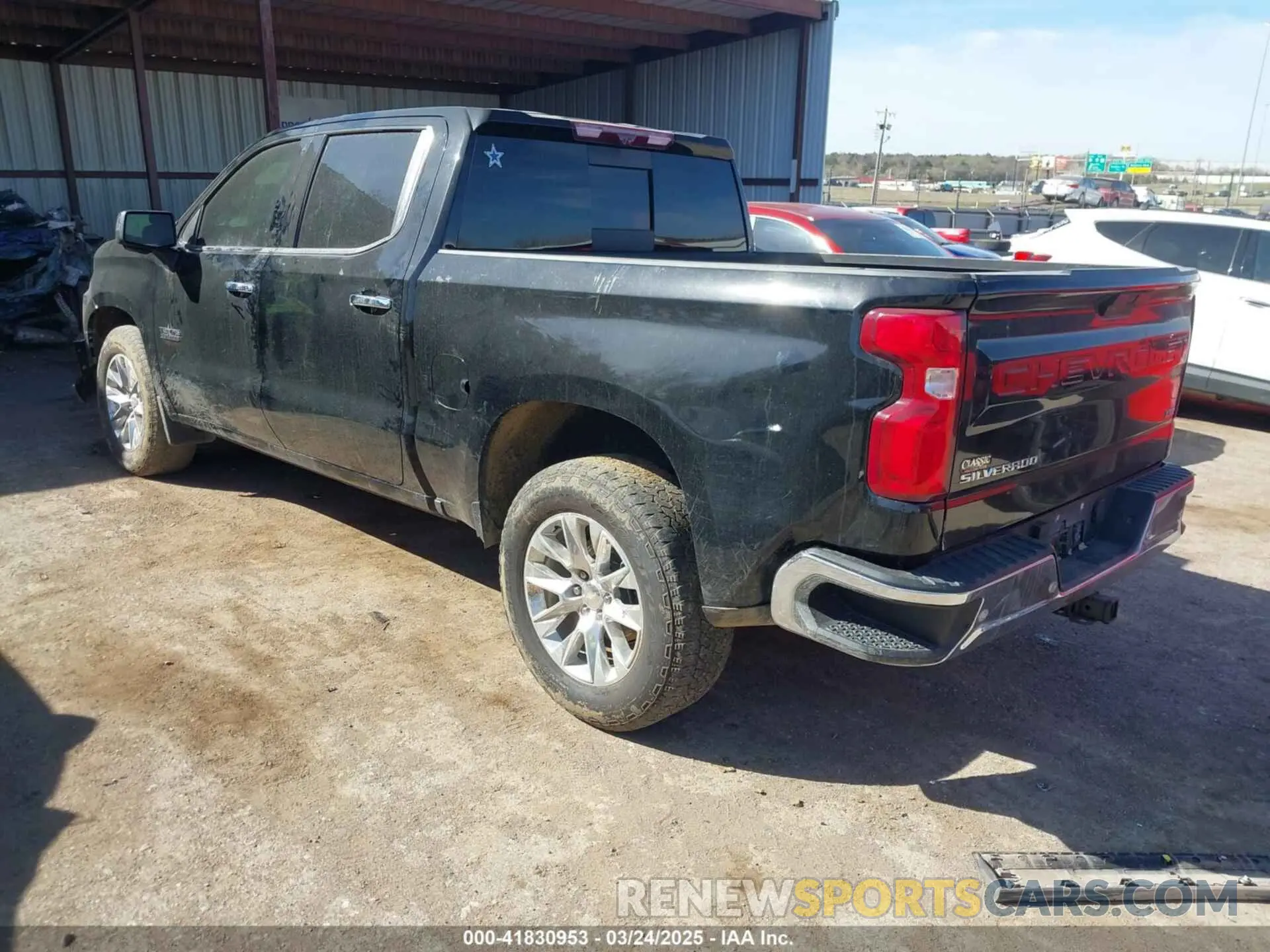 3 Photograph of a damaged car 1GCPWEED4NZ103642 CHEVROLET SILVERADO 1500 LTD 2022