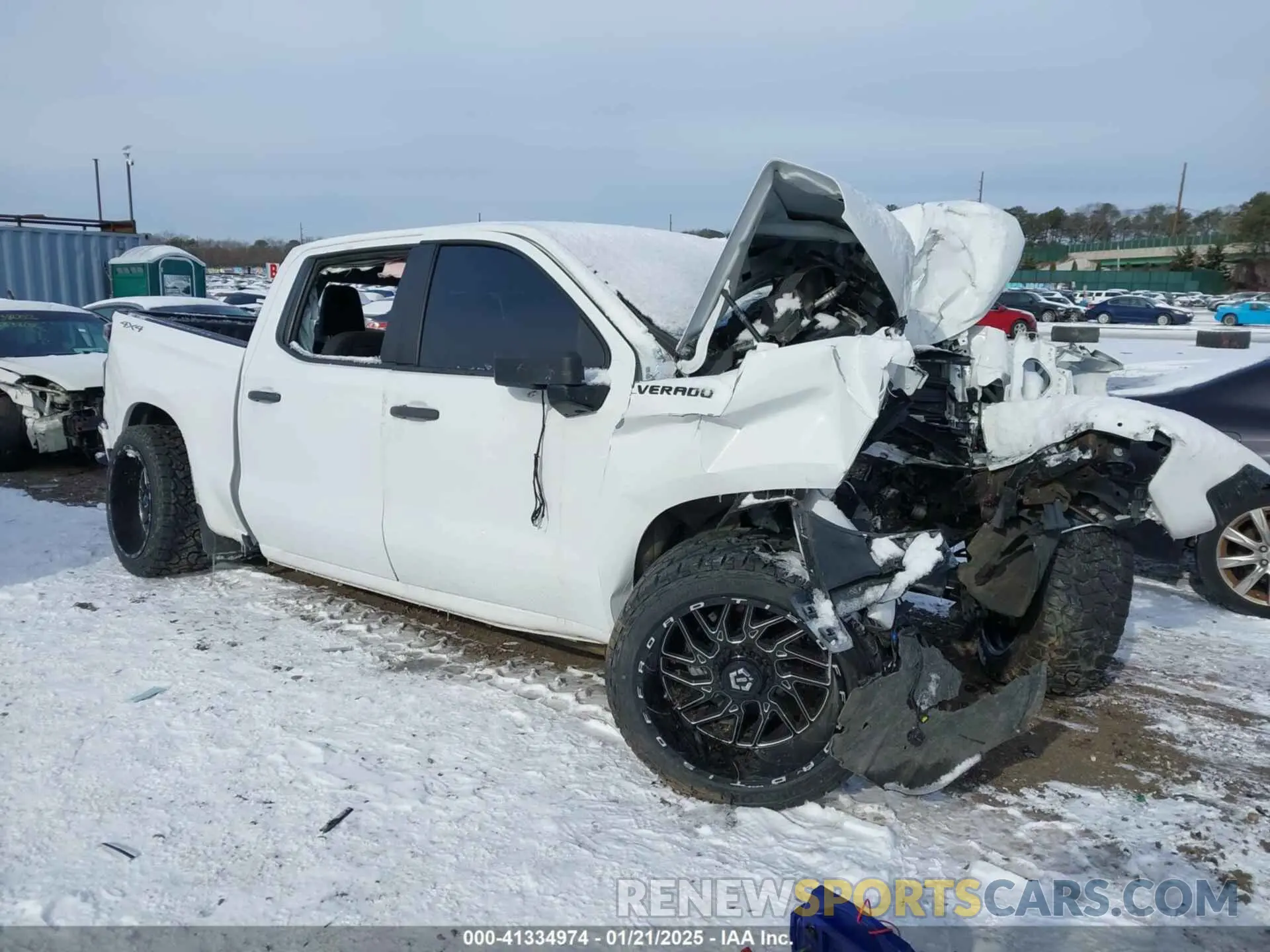 1 Photograph of a damaged car 1GCPYBEK4NZ223304 CHEVROLET SILVERADO 1500 LTD 2022