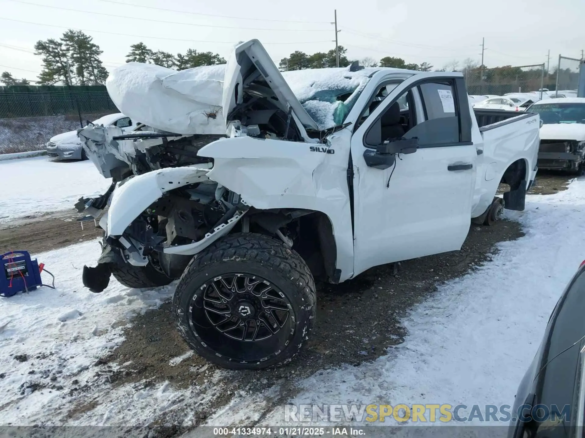 2 Photograph of a damaged car 1GCPYBEK4NZ223304 CHEVROLET SILVERADO 1500 LTD 2022