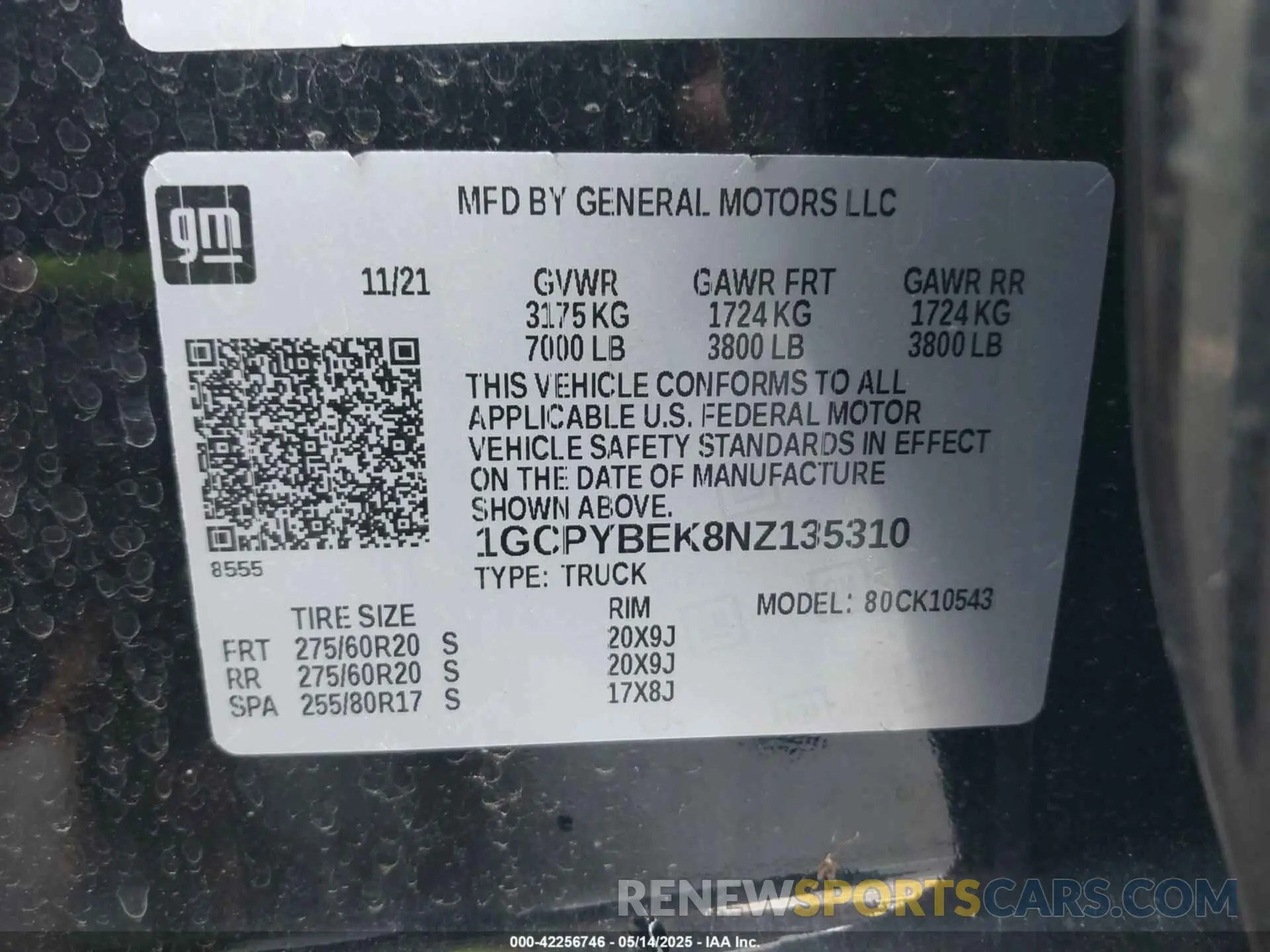 9 Photograph of a damaged car 1GCPYBEK8NZ135310 CHEVROLET SILVERADO 1500 LTD 2022