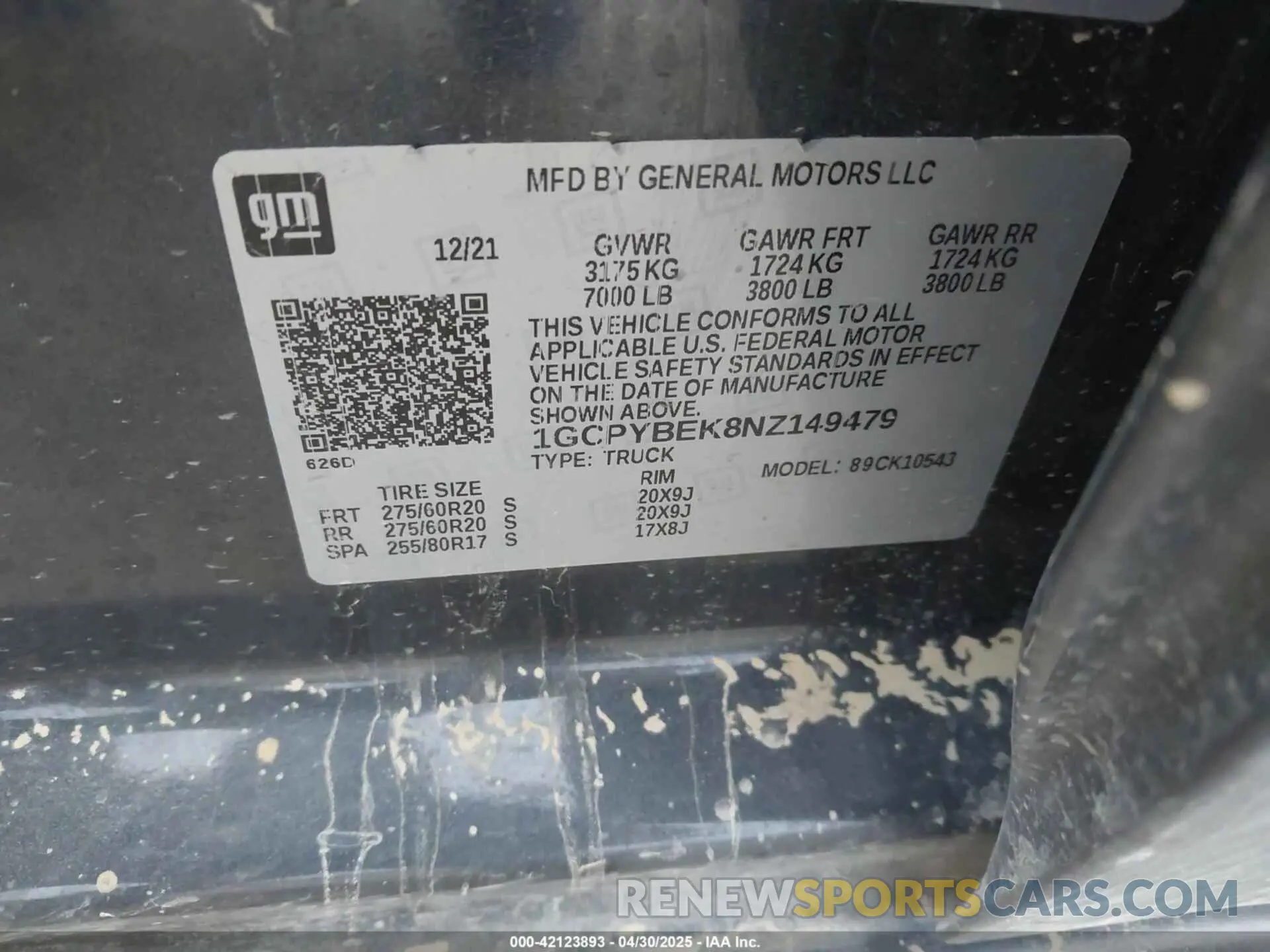 9 Photograph of a damaged car 1GCPYBEK8NZ149479 CHEVROLET SILVERADO 1500 LTD 2022