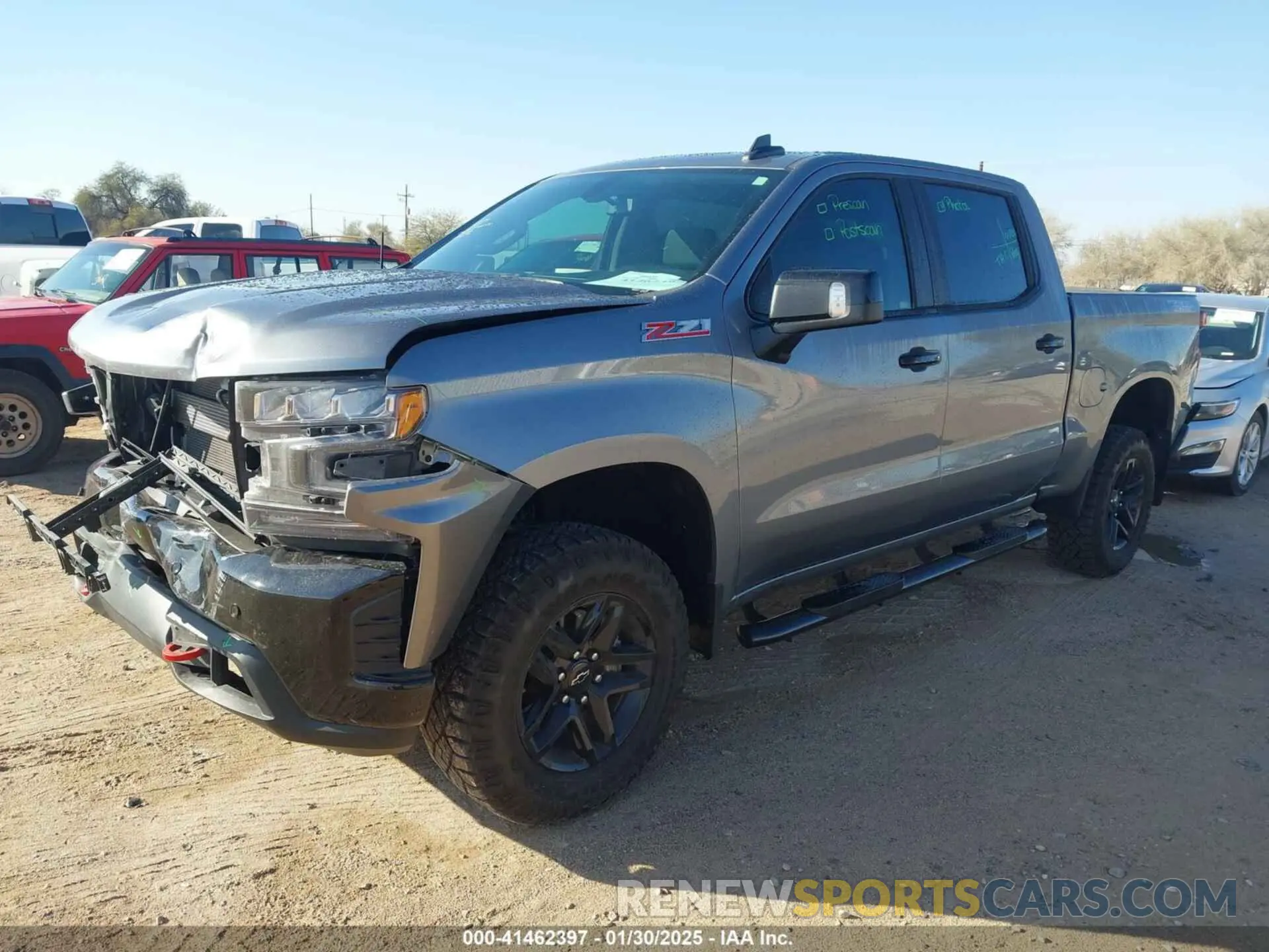 2 Photograph of a damaged car 1GCPYFED3NZ107830 CHEVROLET SILVERADO 1500 LTD 2022